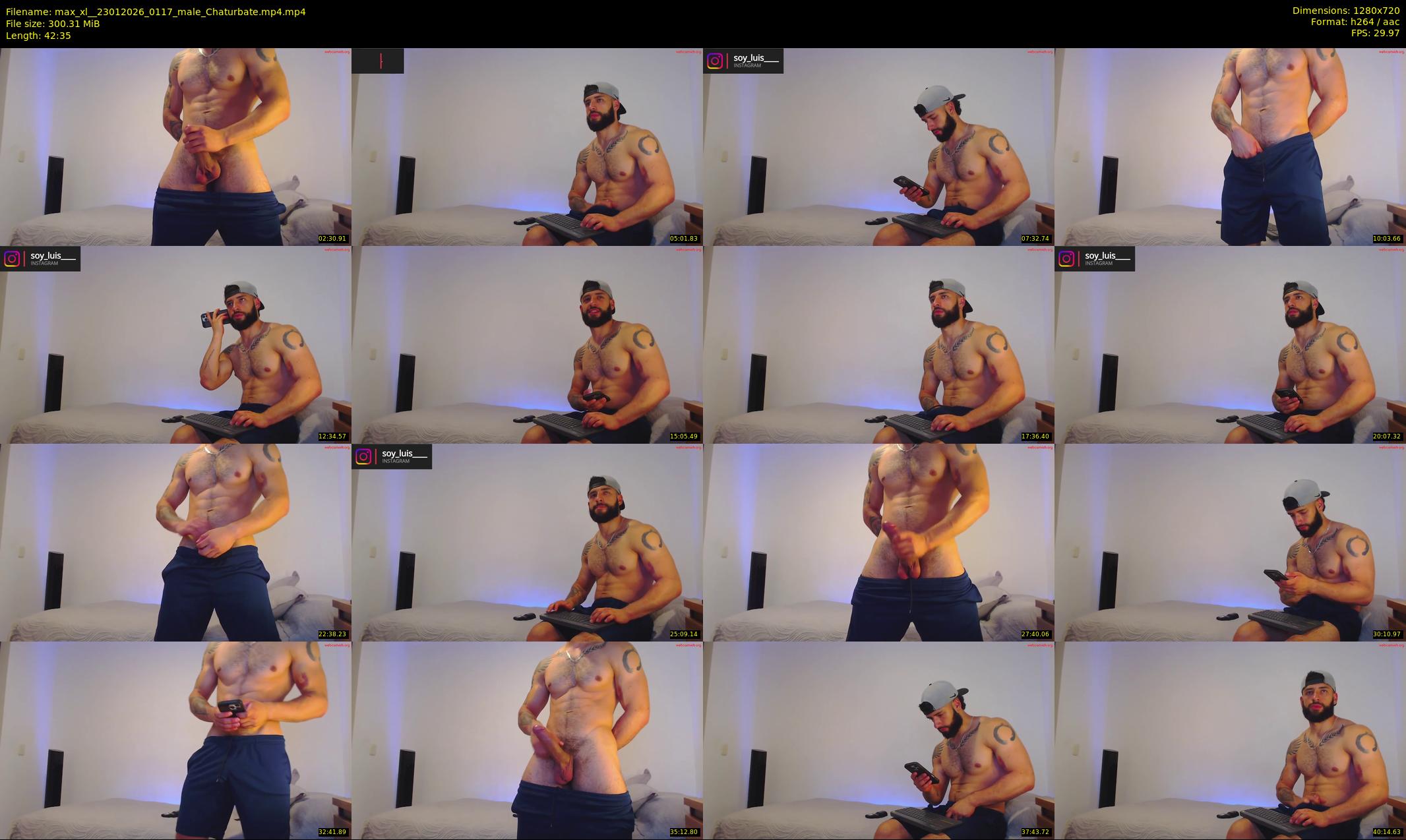 max_xl_ — 43 minute Chaturbate male cam show recording, 720p, Jan 23, 2026