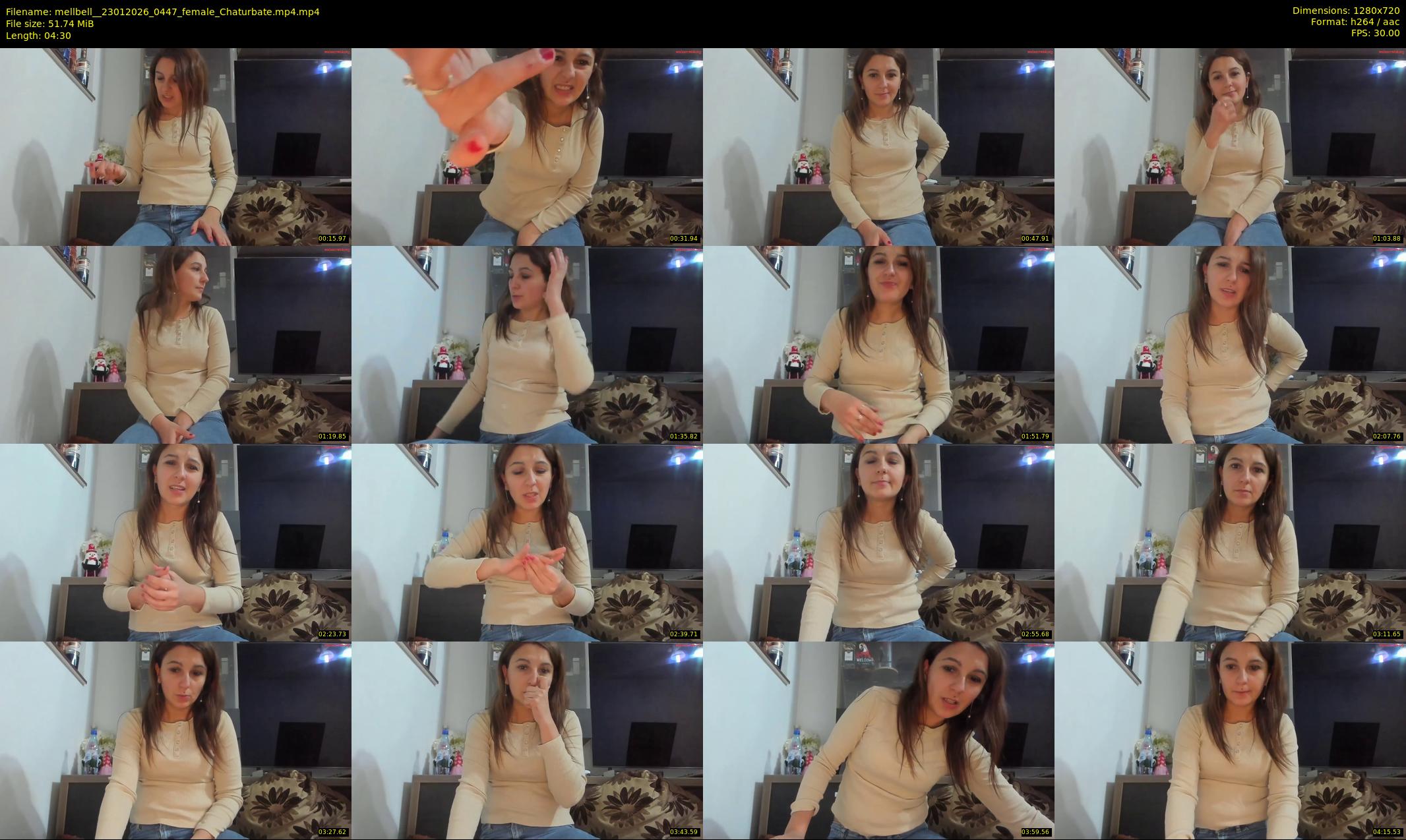 mellbell_ — 5 minute Chaturbate female cam show recording, 720p, Jan 23, 2026