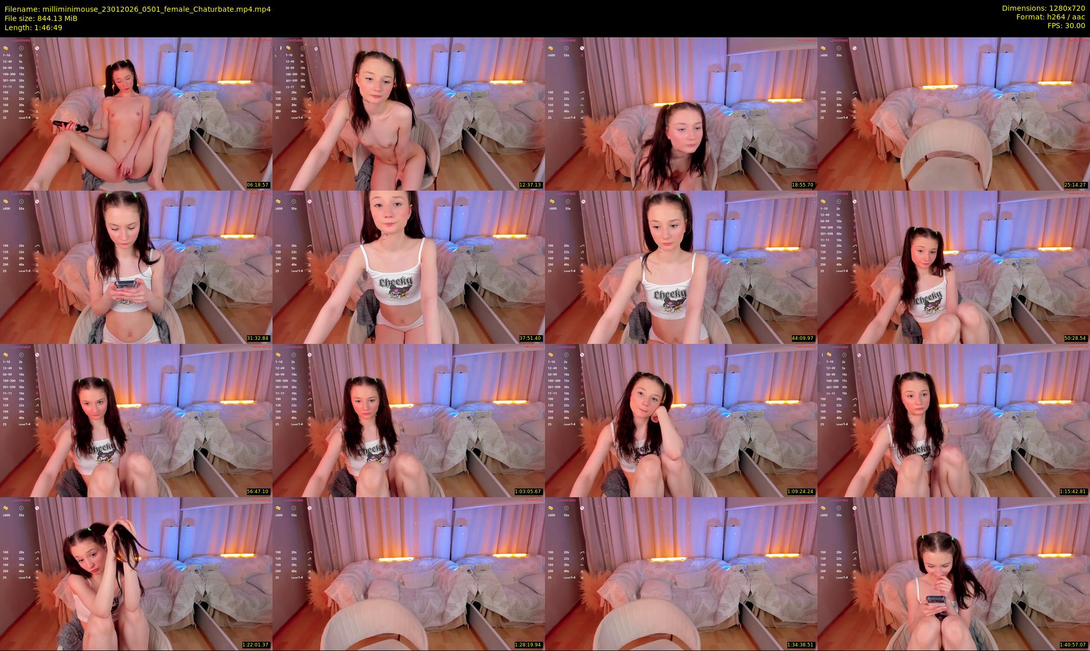 milliminimouse — 107 minute Chaturbate female cam show recording, 720p, Jan 23, 2026