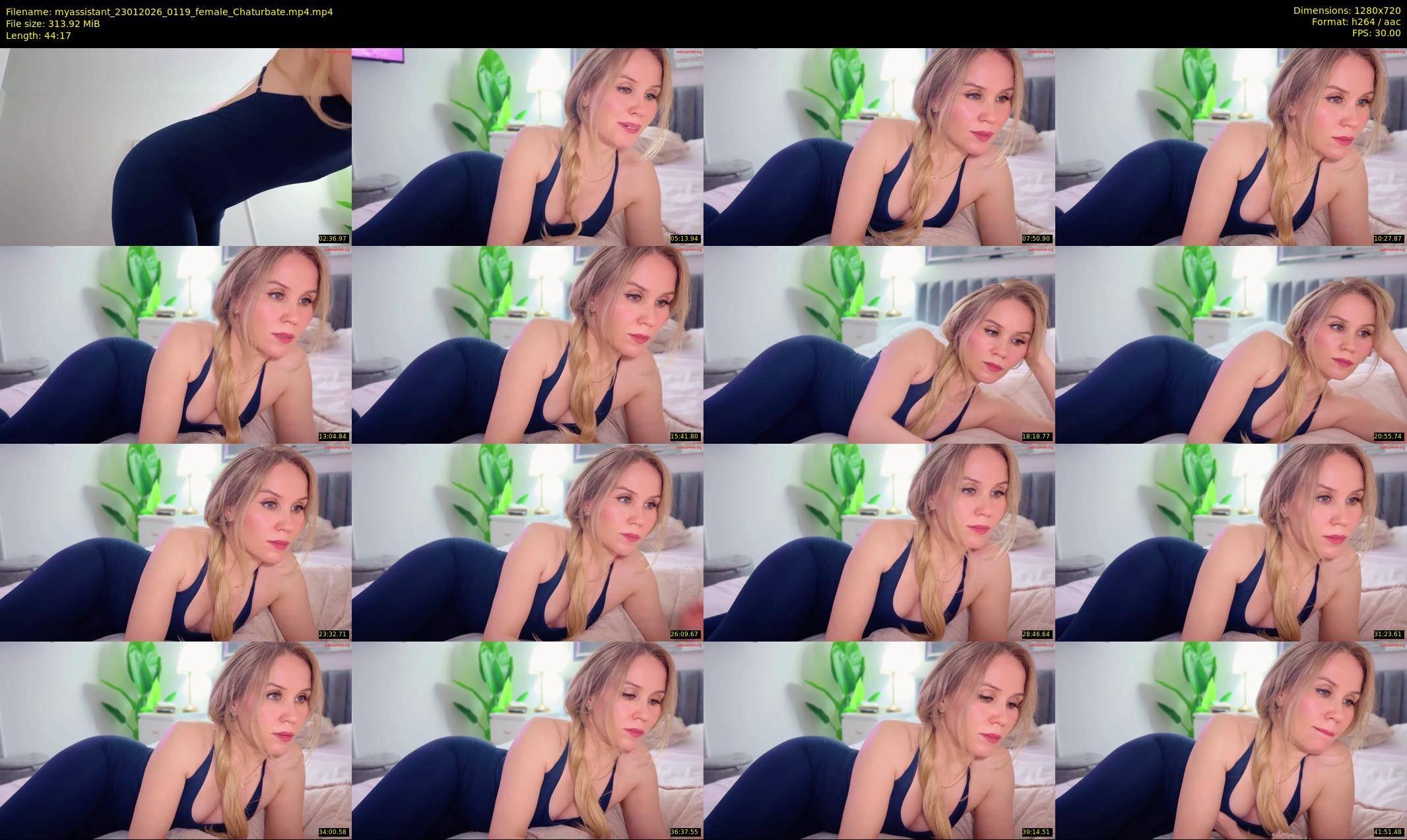 myassistant — 45 minute Chaturbate female cam show recording, 720p, Jan 23, 2026