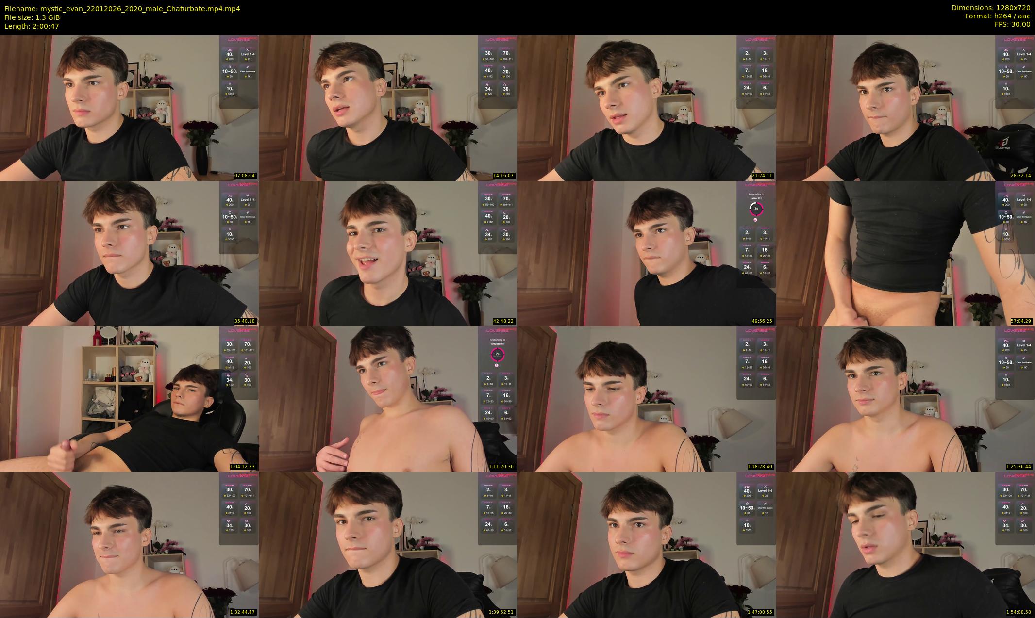 mystic_evan — 121 minute Chaturbate male cam show recording, 720p, Jan 22, 2026