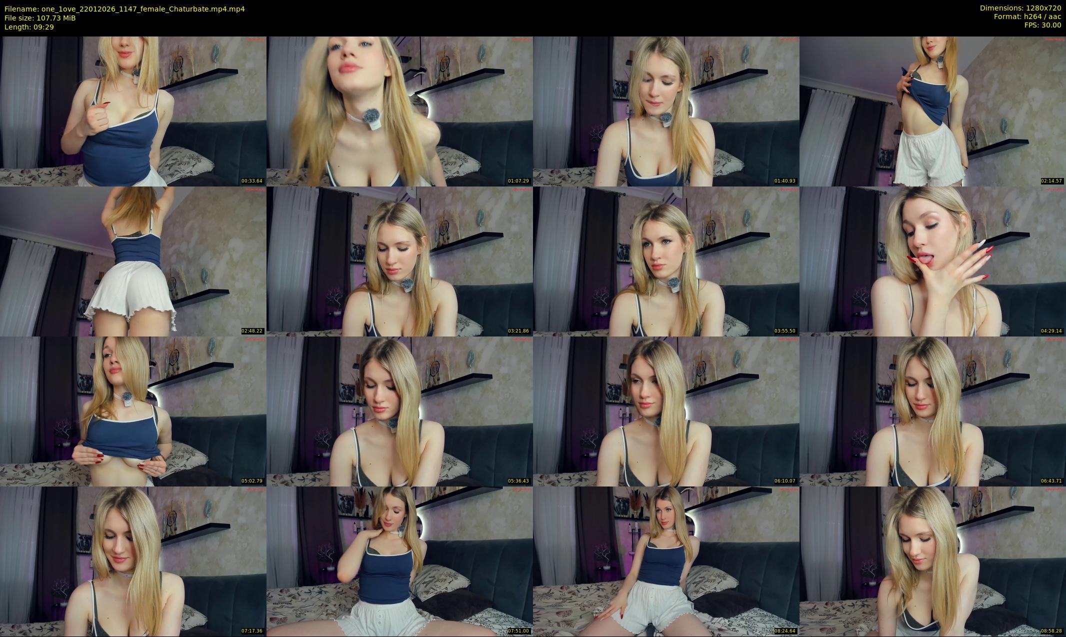 one_1ove — 10 minute Chaturbate female cam show recording, 720p, Jan 22, 2026