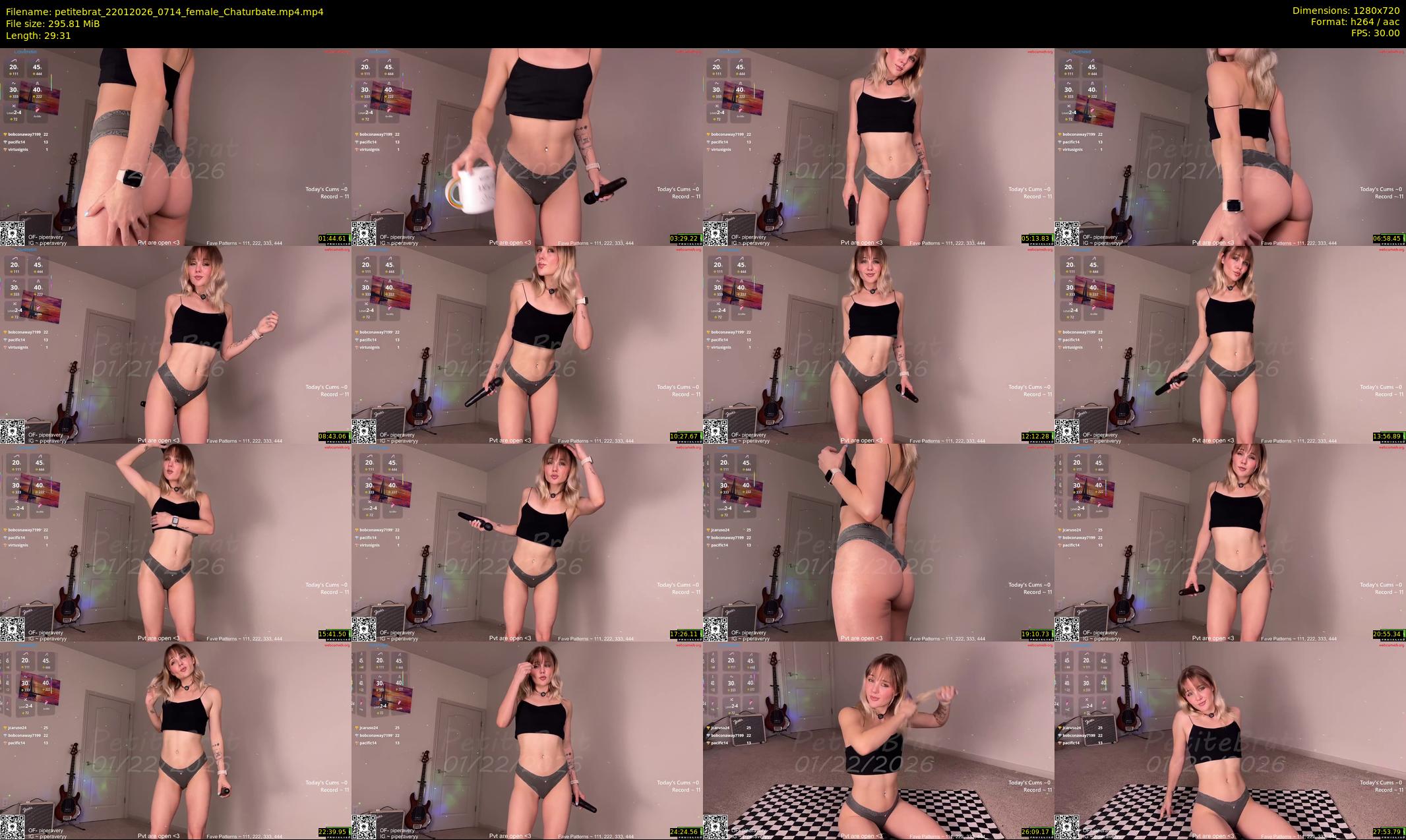 petitebrat — 30 minute Chaturbate female cam show recording, 720p, Jan 22, 2026