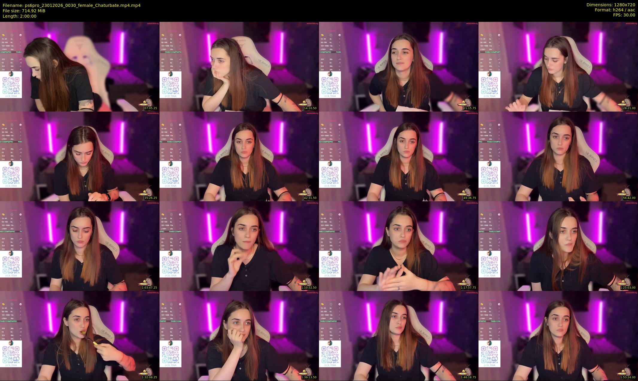 ps6pro — 120 minute Chaturbate female cam show recording, 720p, Jan 23, 2026