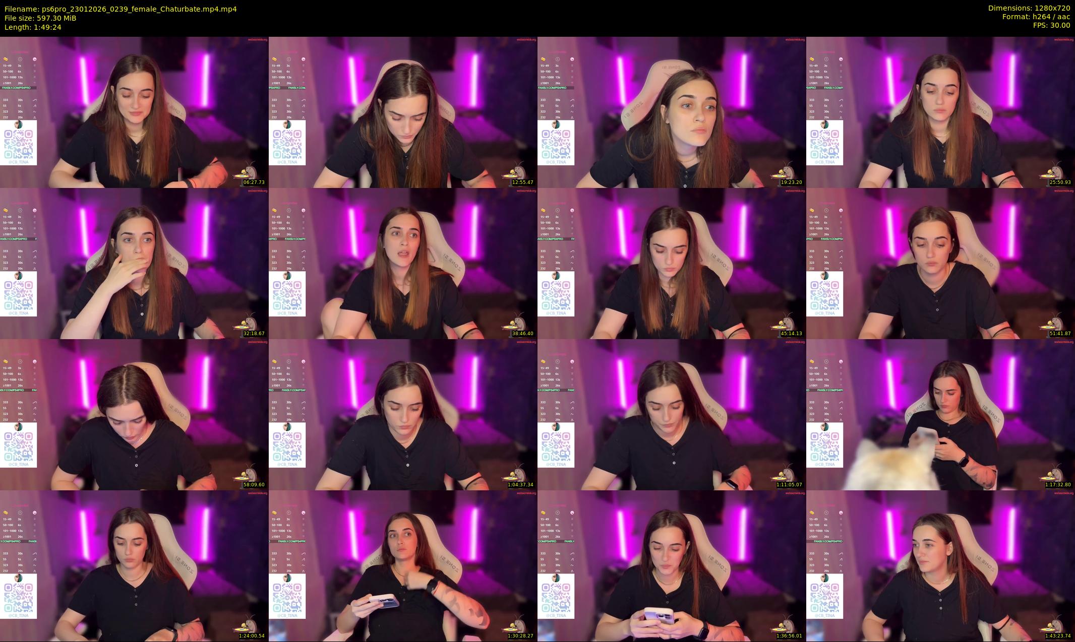 ps6pro — 110 minute Chaturbate female cam show recording, 720p, Jan 23, 2026