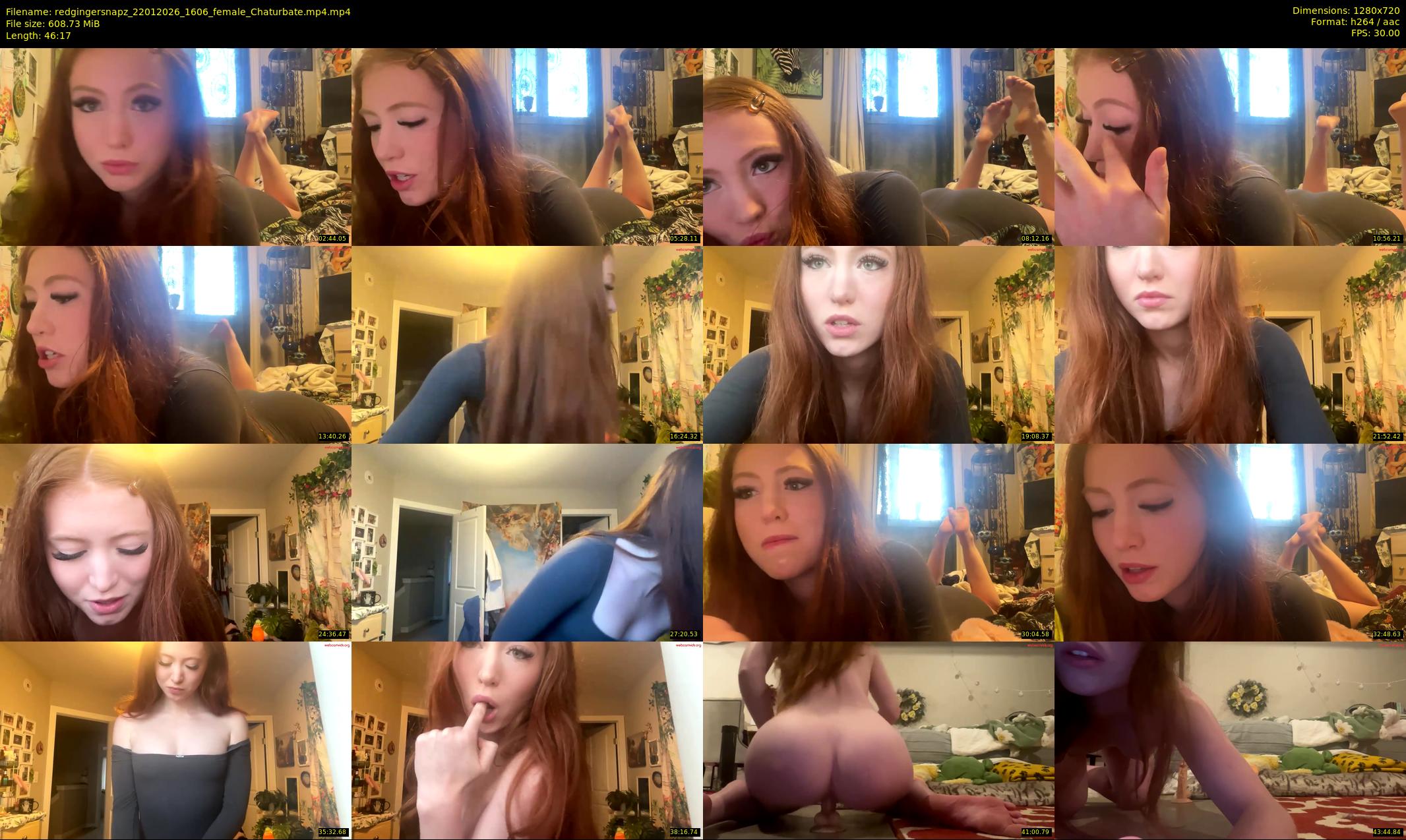 redgingersnapz — 47 minute Chaturbate female cam show recording, 720p, Jan 22, 2026