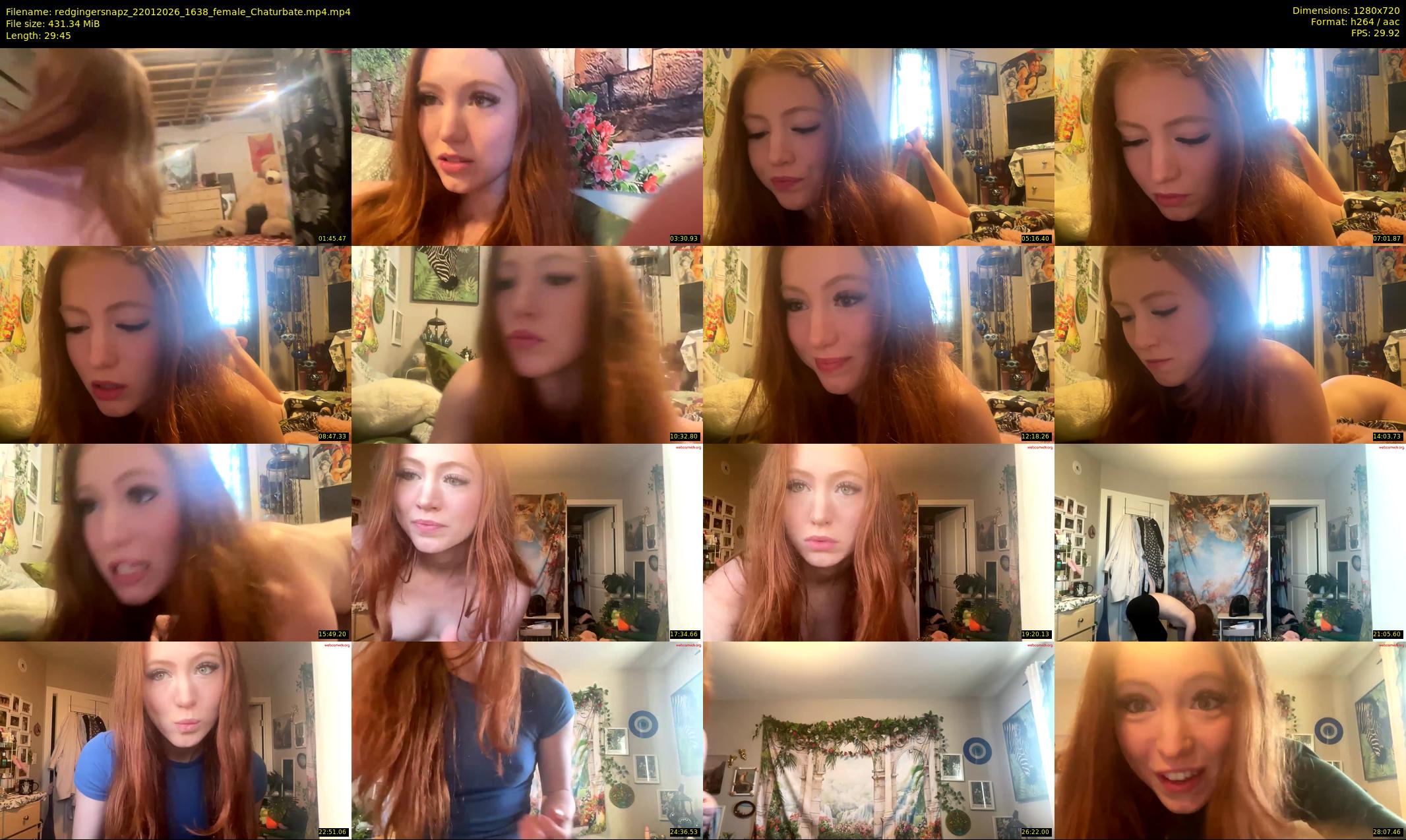 redgingersnapz — 30 minute Chaturbate female cam show recording, 720p, Jan 22, 2026