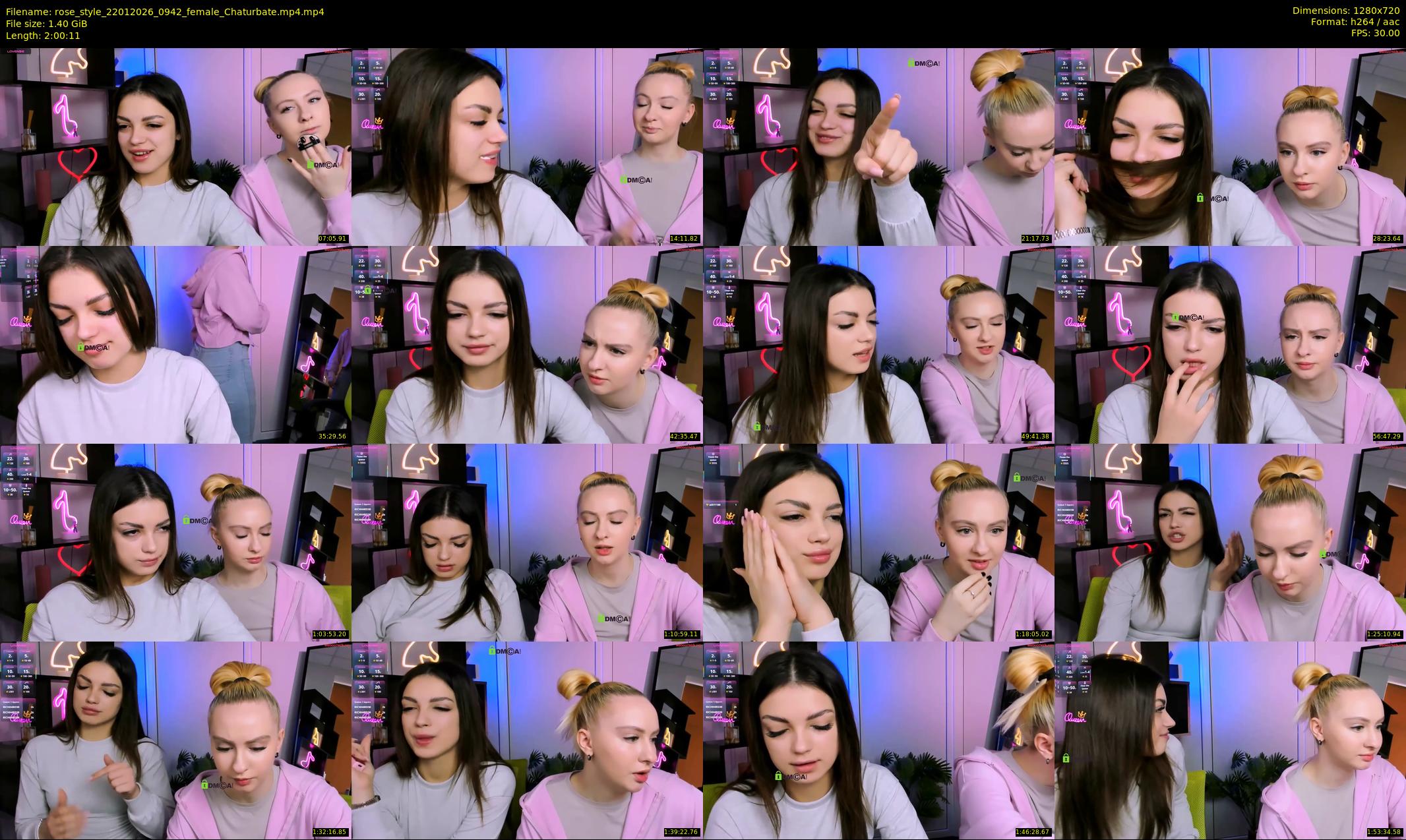 rose_style — 121 minute Chaturbate couple cam show recording, 720p, Jan 22, 2026