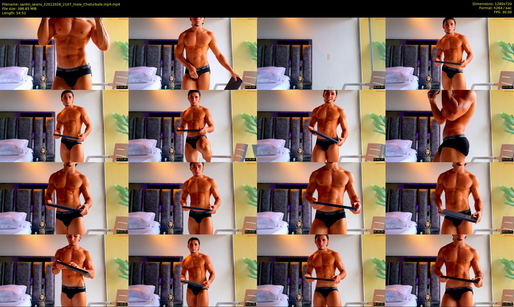 santin_seans — 55 minute Chaturbate male cam show recording, 720p, Jan 22, 2026