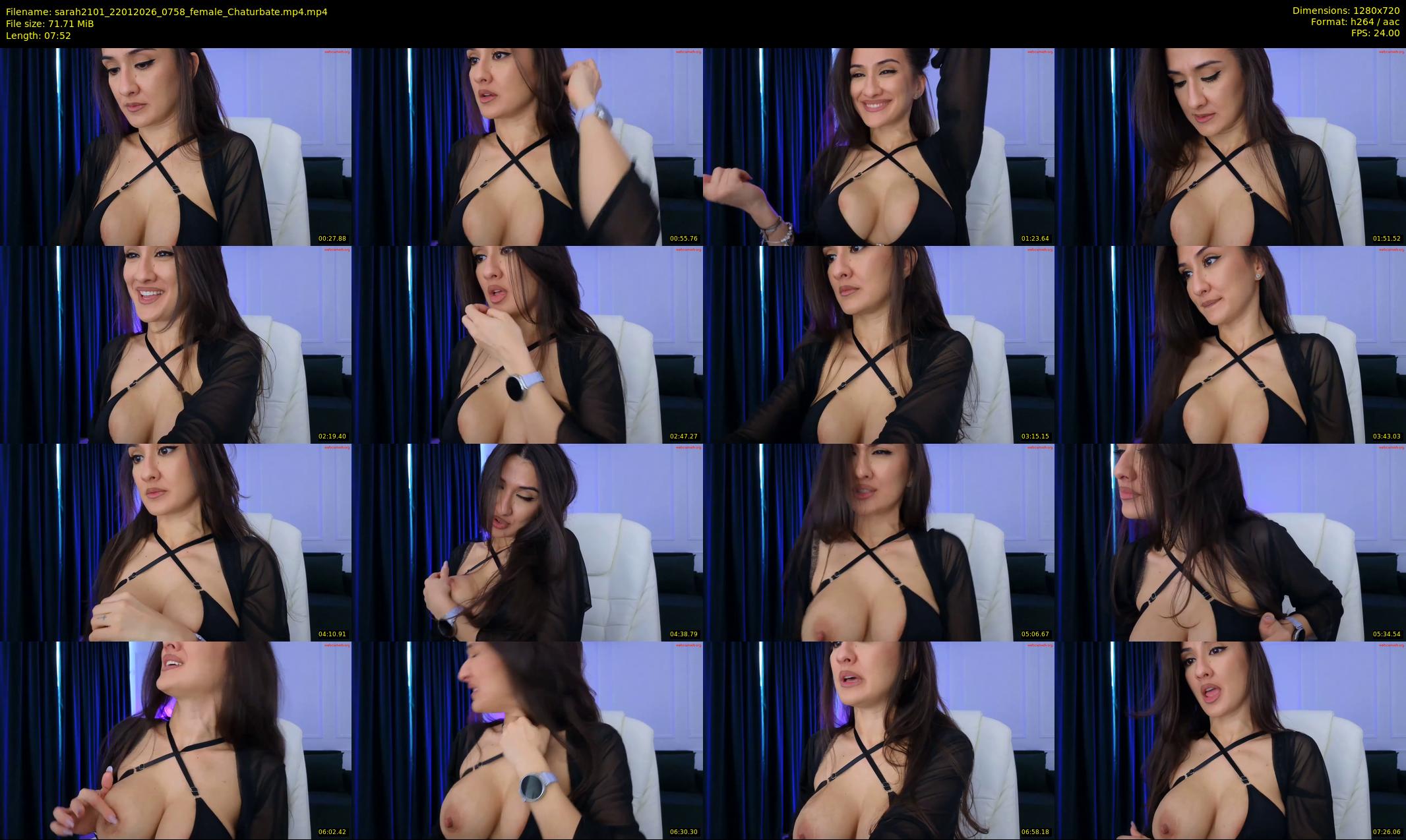 sarah2101 — 8 minute Chaturbate female cam show recording, 720p, Jan 22, 2026