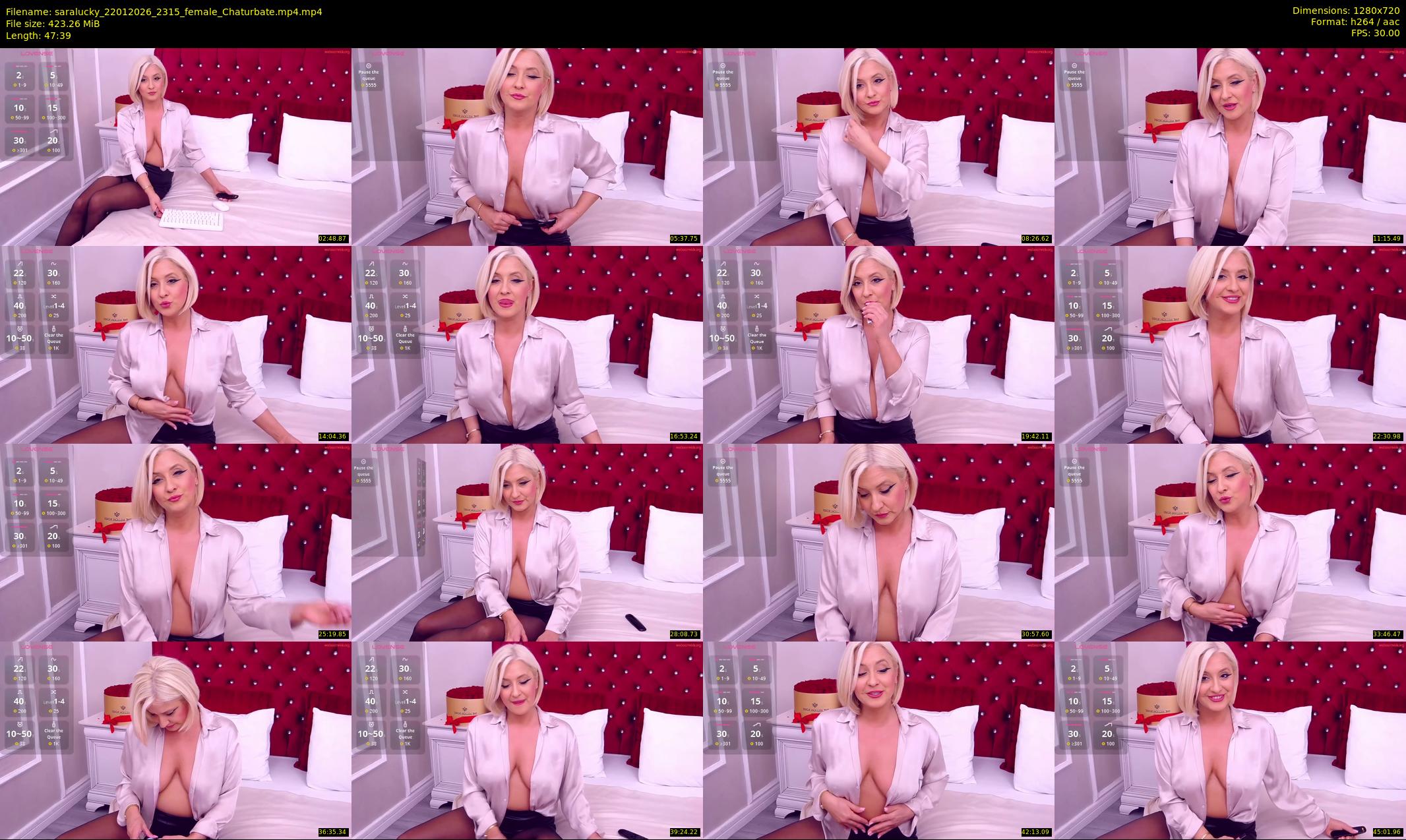 saralucky — 48 minute Chaturbate female cam show recording, 720p, Jan 22, 2026