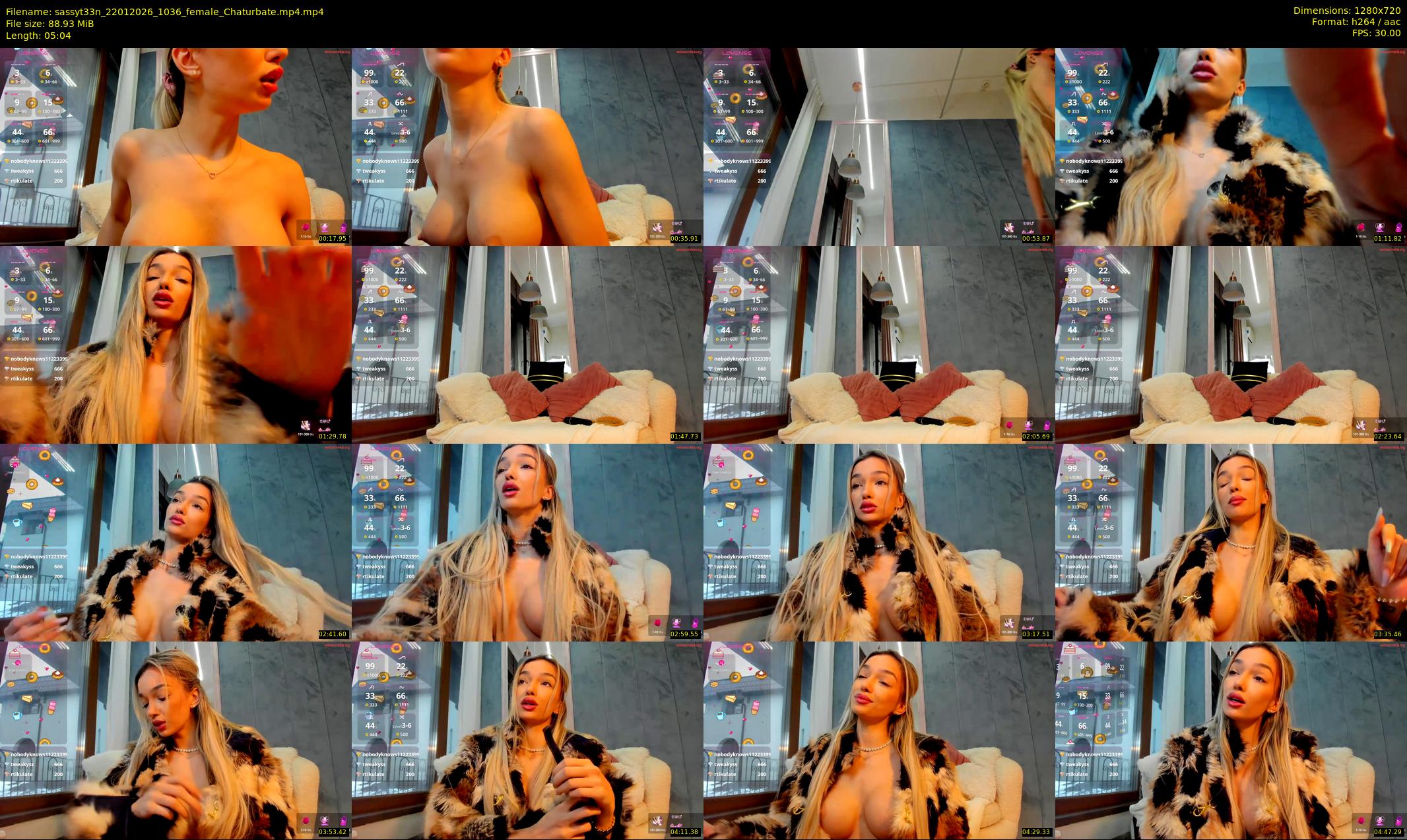 sassyt33n — 6 minute Chaturbate female cam show recording, 720p, Jan 22, 2026
