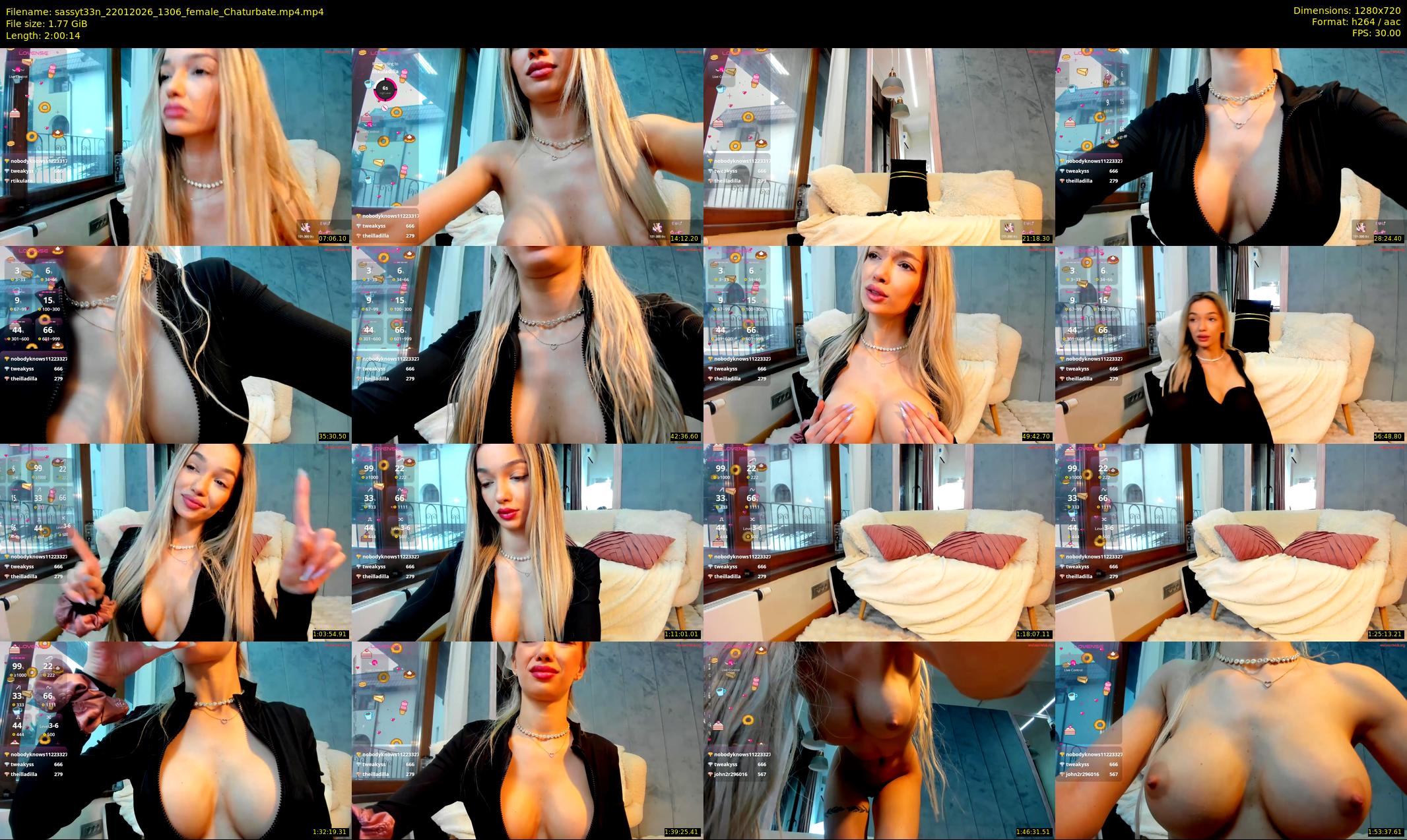sassyt33n — 121 minute Chaturbate female cam show recording, 720p, Jan 22, 2026