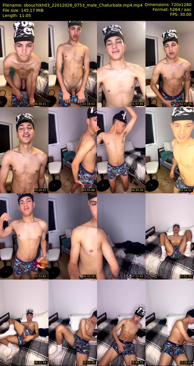 sbouchikh03 — 12 minute Chaturbate male cam show recording, 1080p, Jan 22, 2026