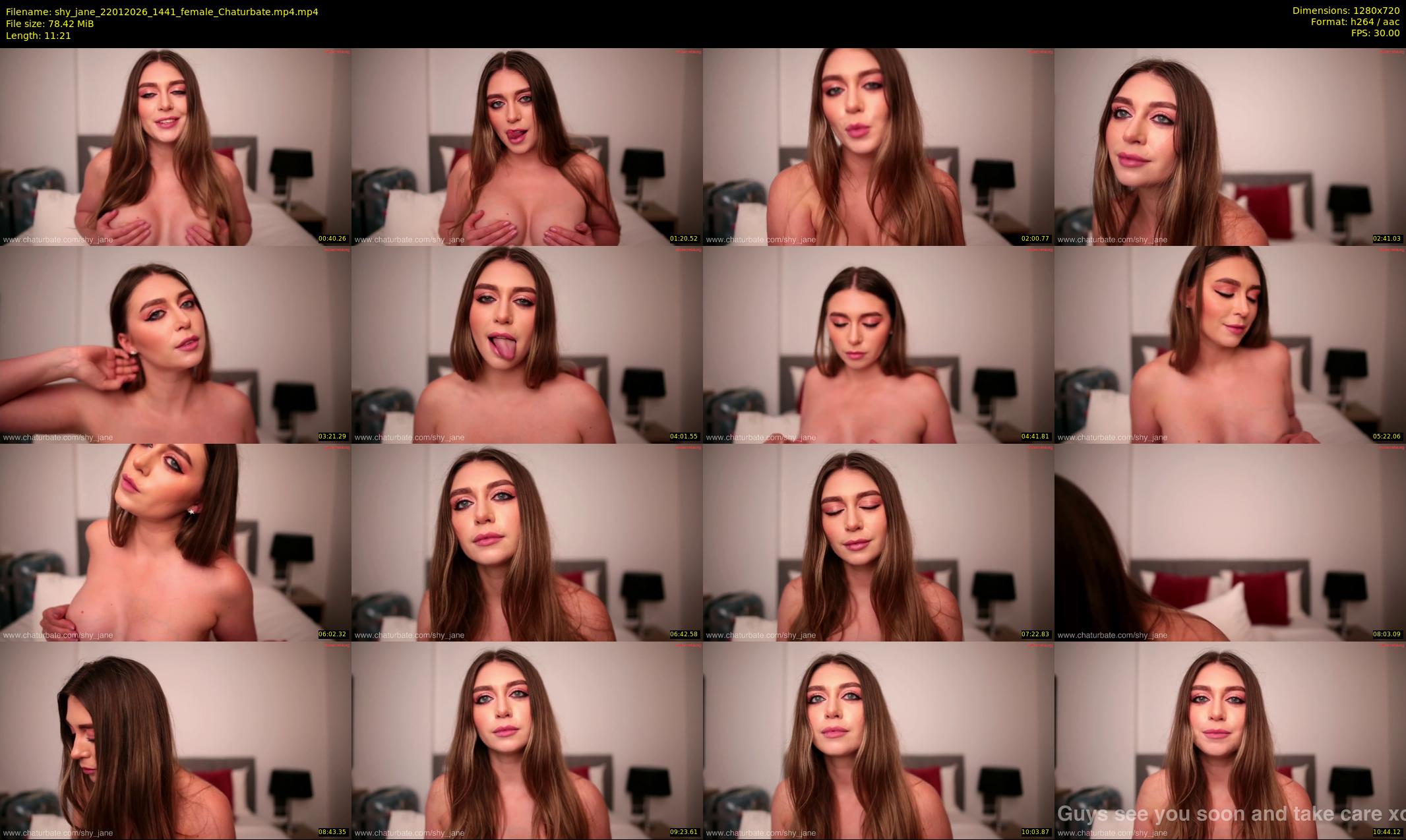 shy_jane — 12 minute Chaturbate female cam show recording, 720p, Jan 22, 2026
