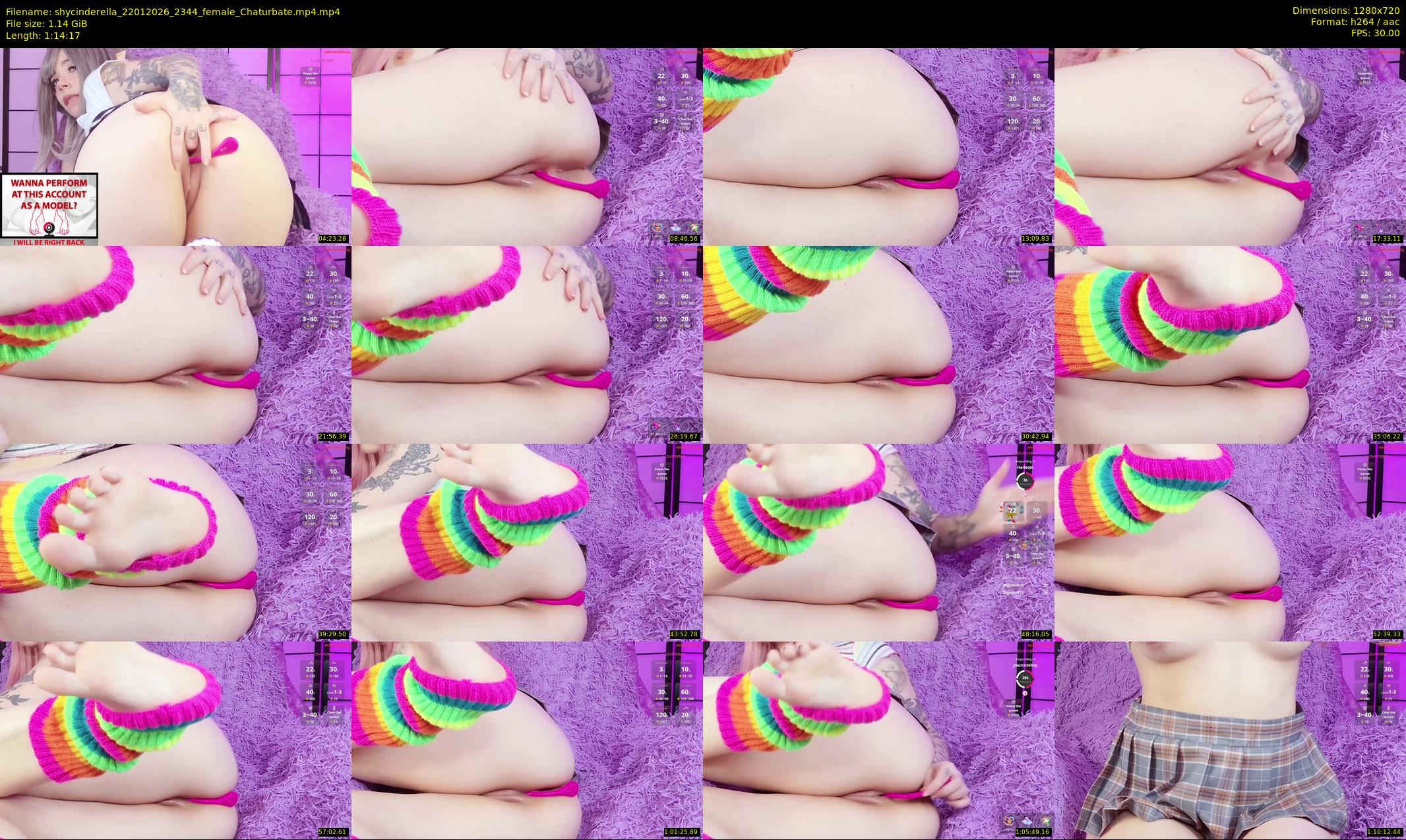 shycinderella — 75 minute Chaturbate female cam show recording, 720p, Jan 22, 2026