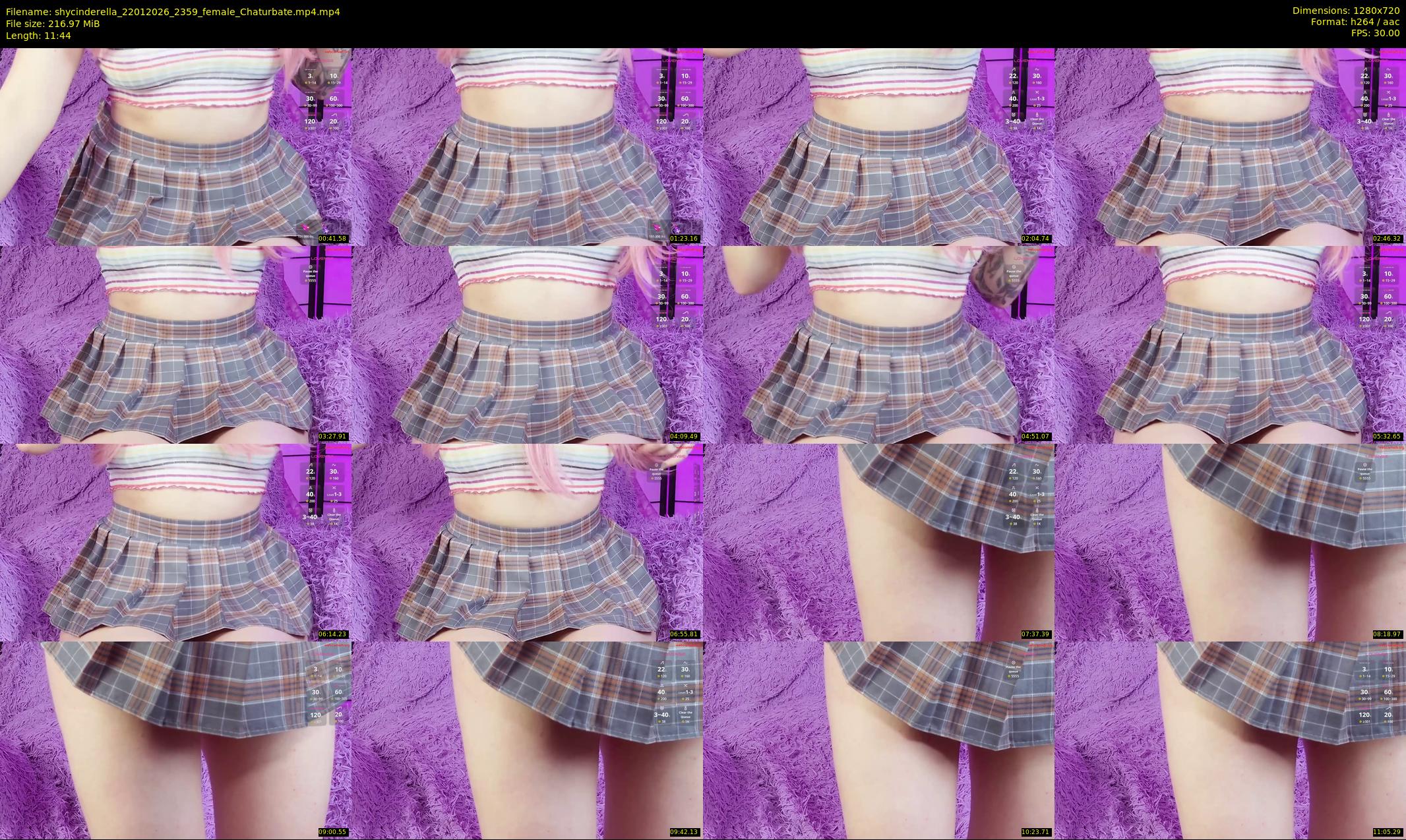 shycinderella — 12 minute Chaturbate female cam show recording, 720p, Jan 22, 2026