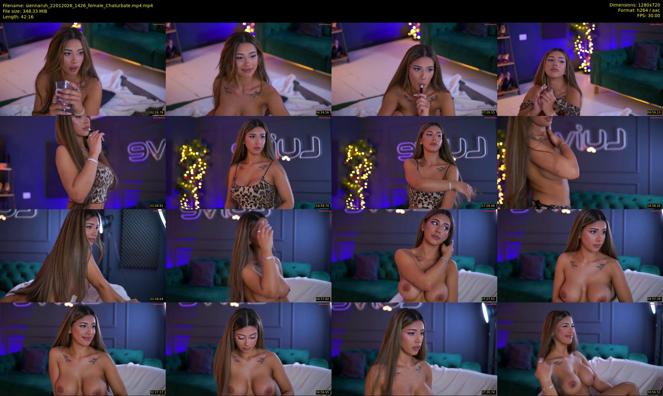 siennaruh — 43 minute Chaturbate female cam show recording, 720p, Jan 22, 2026