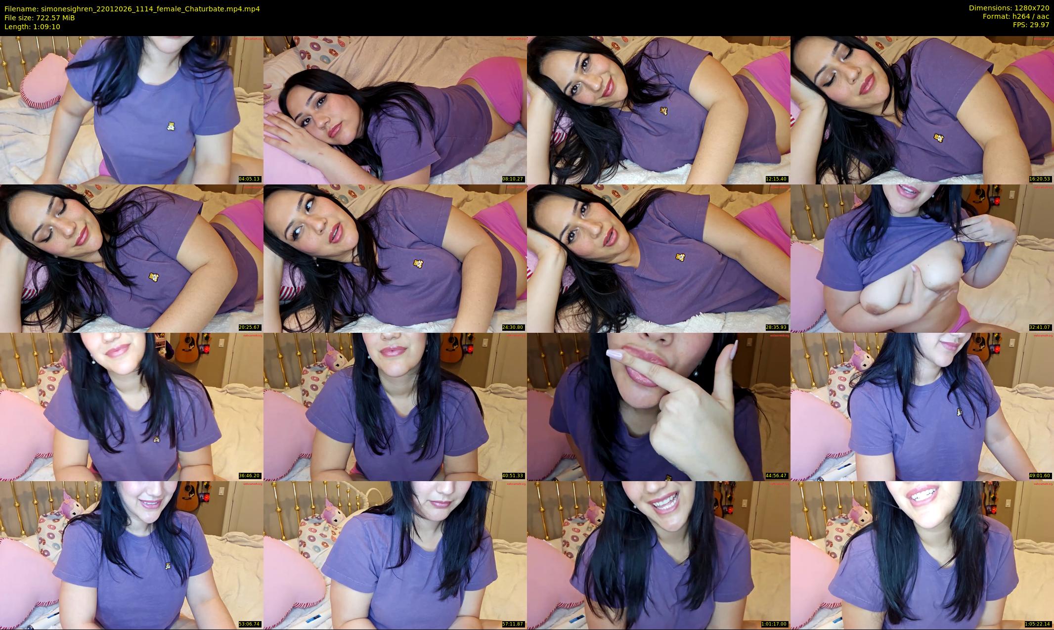simonesighren — 70 minute Chaturbate female cam show recording, 720p, Jan 22, 2026