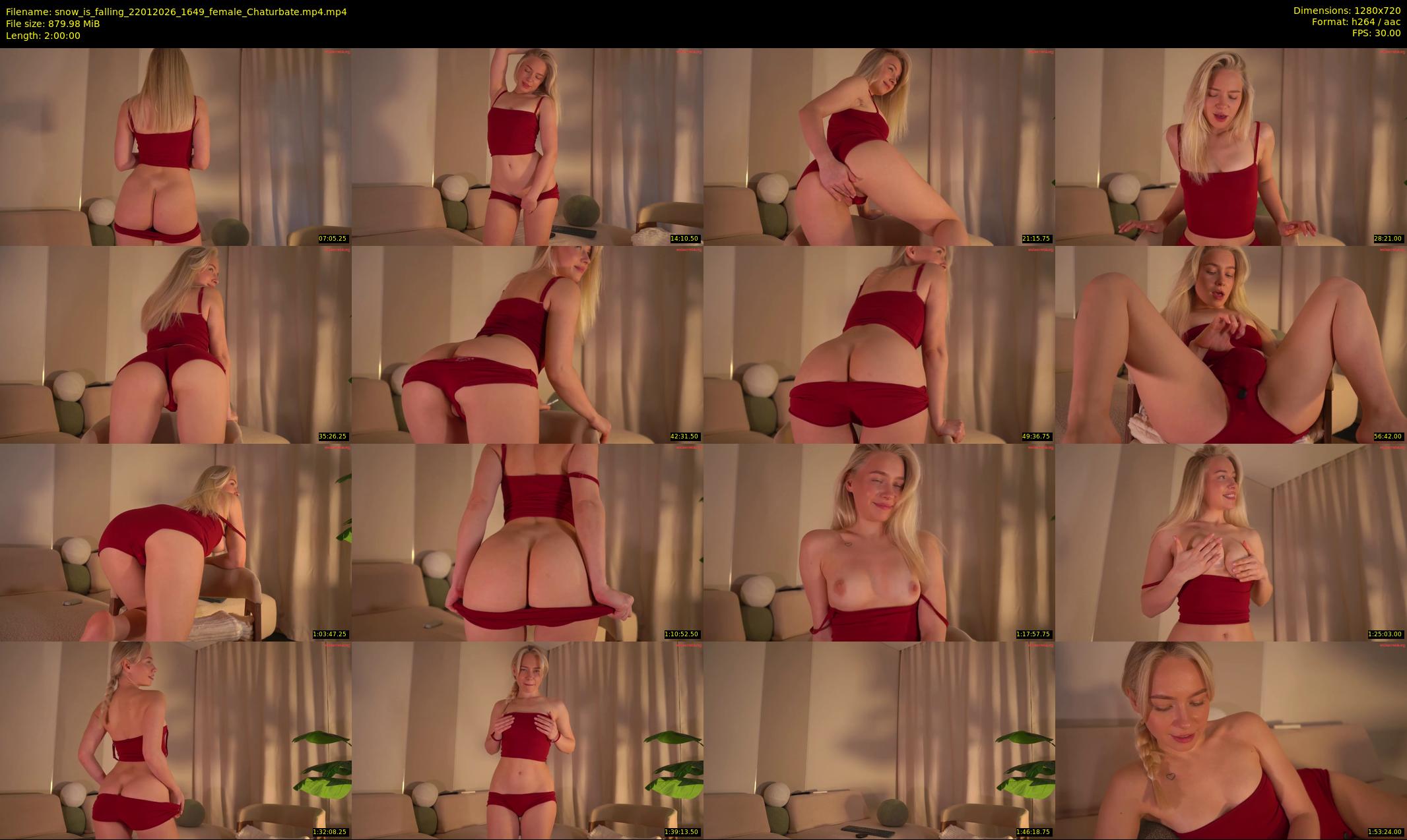 snow_is_falling — 120 minute Chaturbate female cam show recording, 720p, Jan 22, 2026