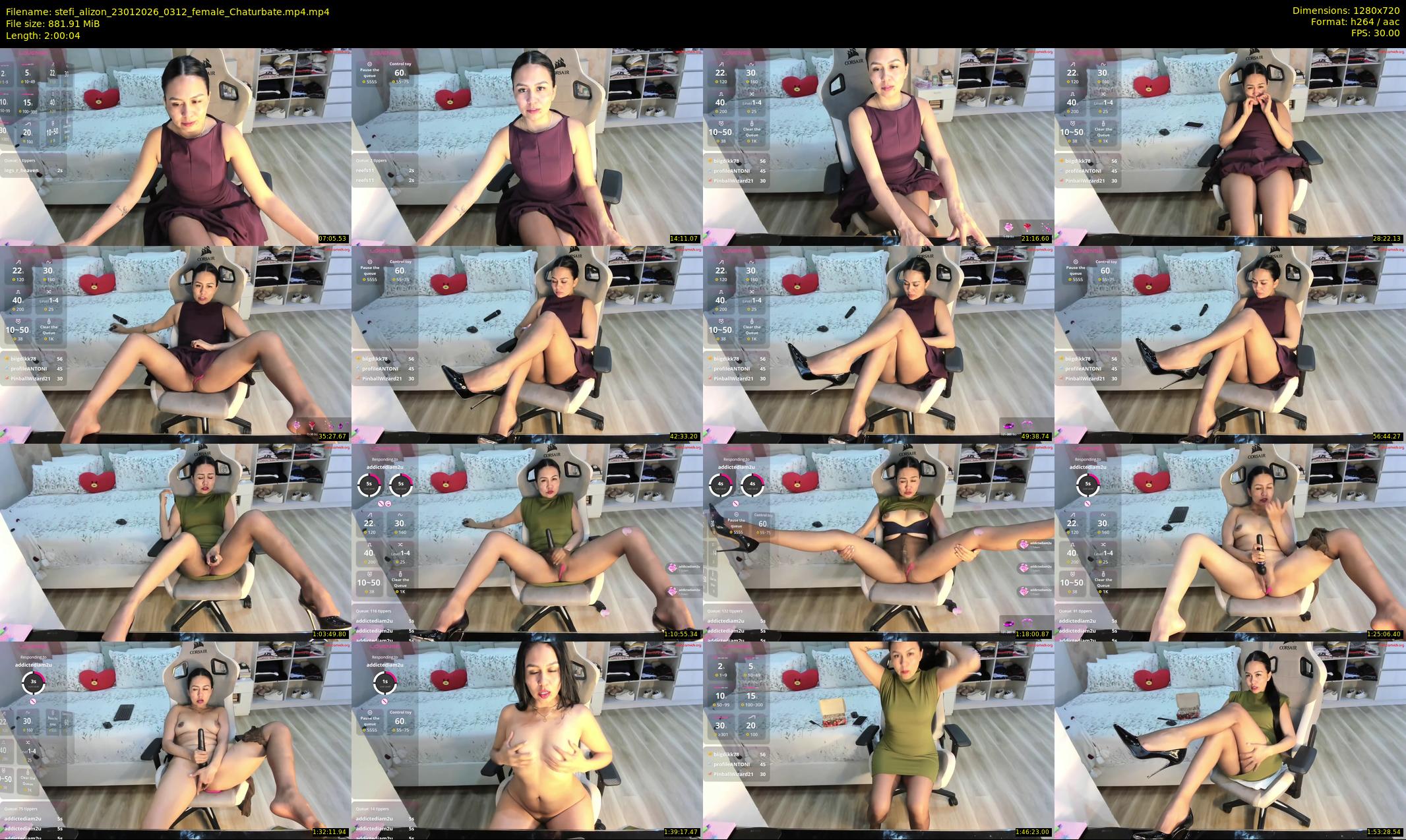 stefi_alizon — 121 minute Chaturbate female cam show recording, 720p, Jan 23, 2026