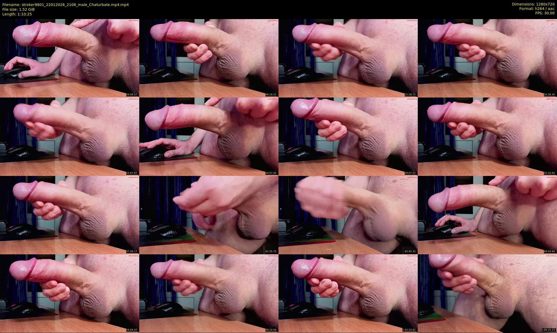 stroker9801 — 71 minute Chaturbate male cam show recording, 720p, Jan 22, 2026