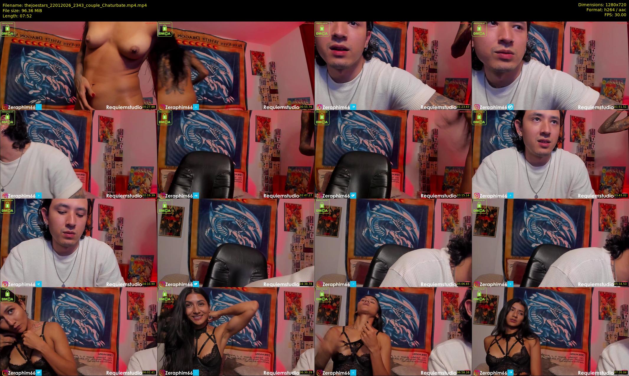 thejoestars — 8 minute Chaturbate couple cam show recording, 720p, Jan 22, 2026