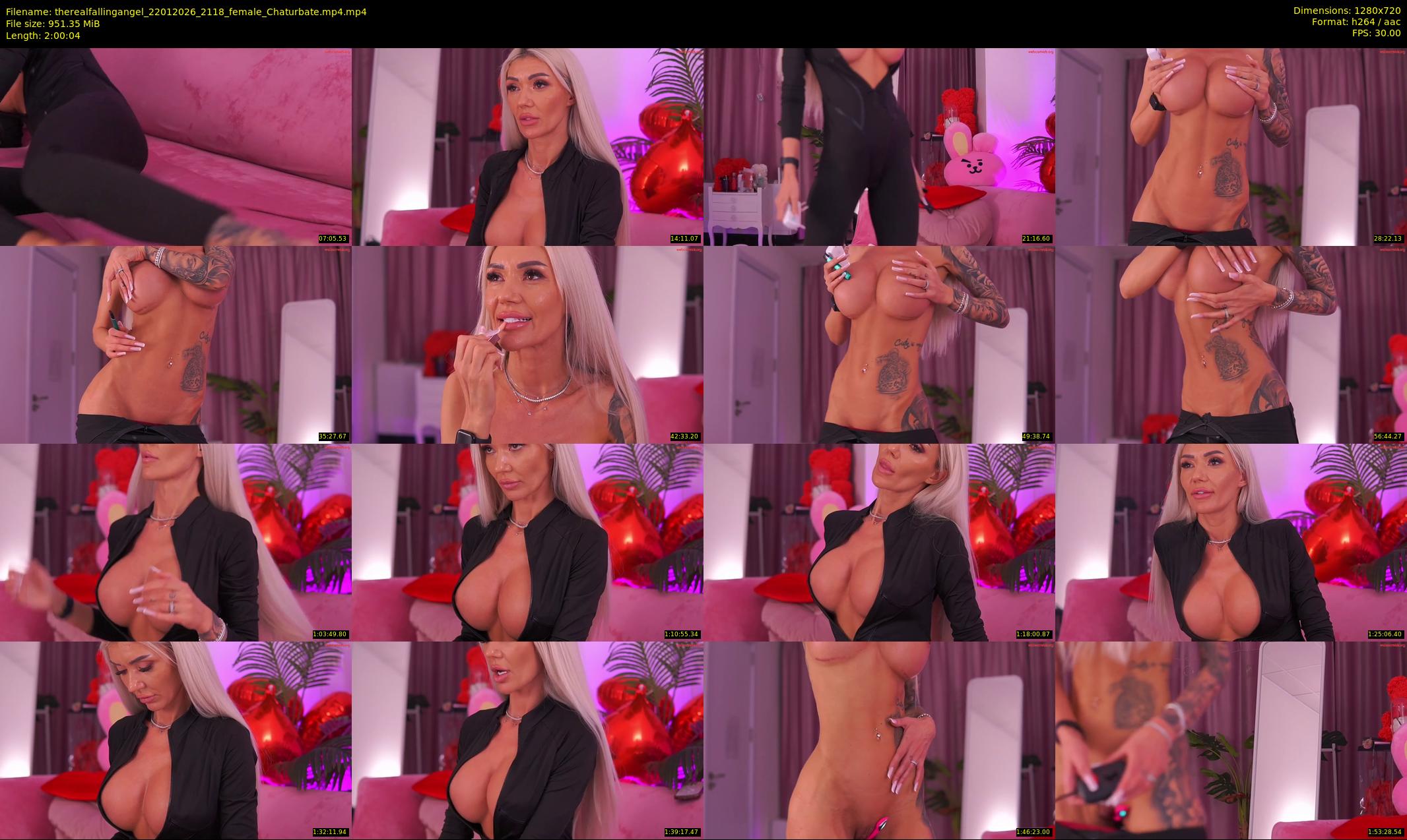 therealfallingangel — 121 minute Chaturbate female cam show recording, 720p, Jan 22, 2026