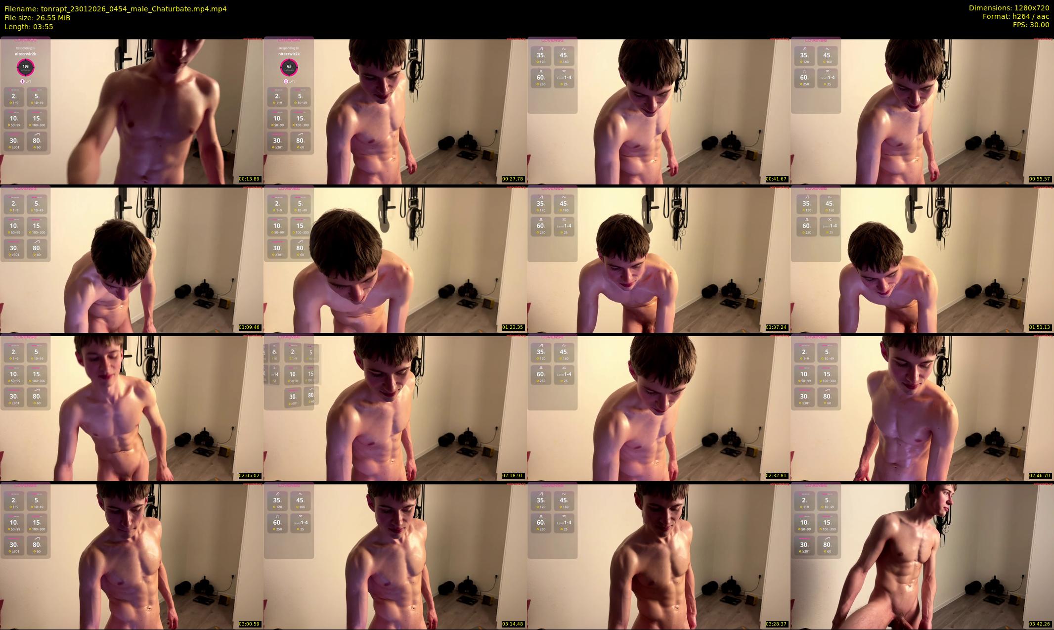 tonrapt — 4 minute Chaturbate male cam show recording, 720p, Jan 23, 2026