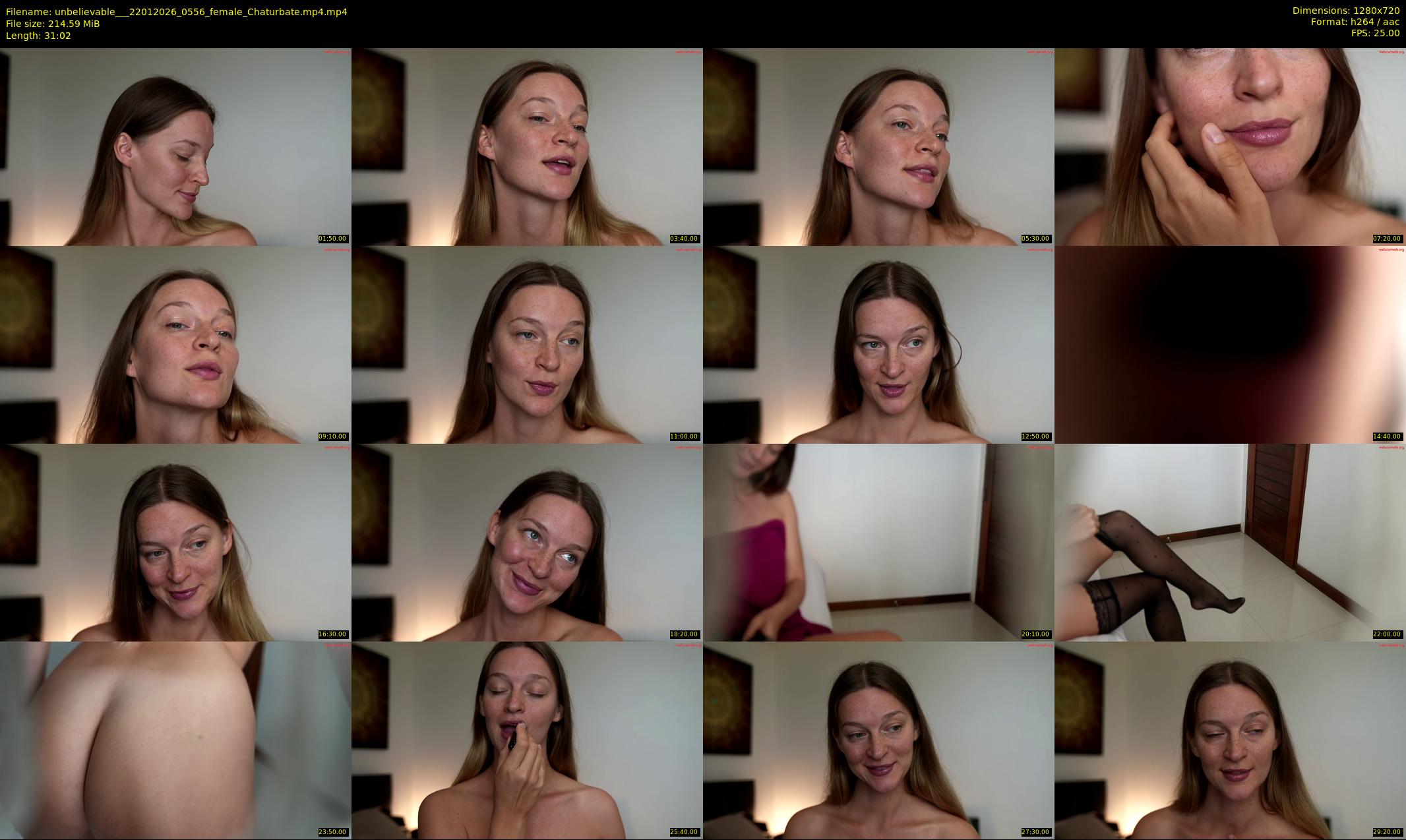 unbelievable__ — 32 minute Chaturbate female cam show recording, 720p, Jan 22, 2026
