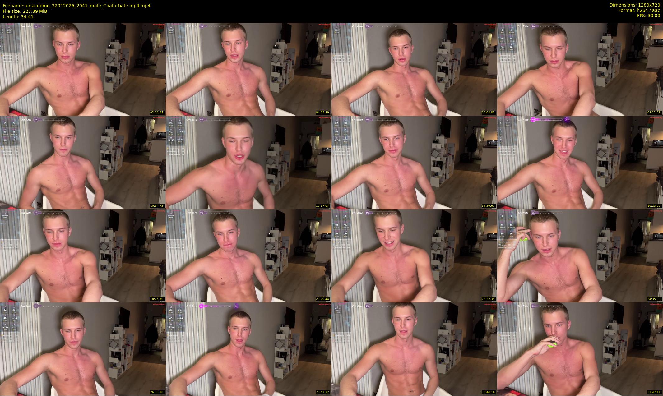 ursaotome — 35 minute Chaturbate male cam show recording, 720p, Jan 22, 2026