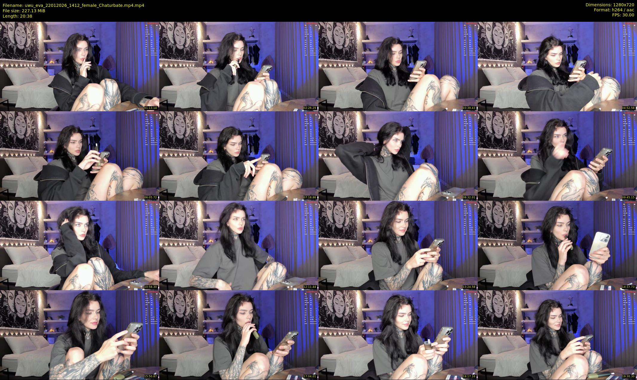 uwu_eva — 21 minute Chaturbate female cam show recording, 720p, Jan 22, 2026