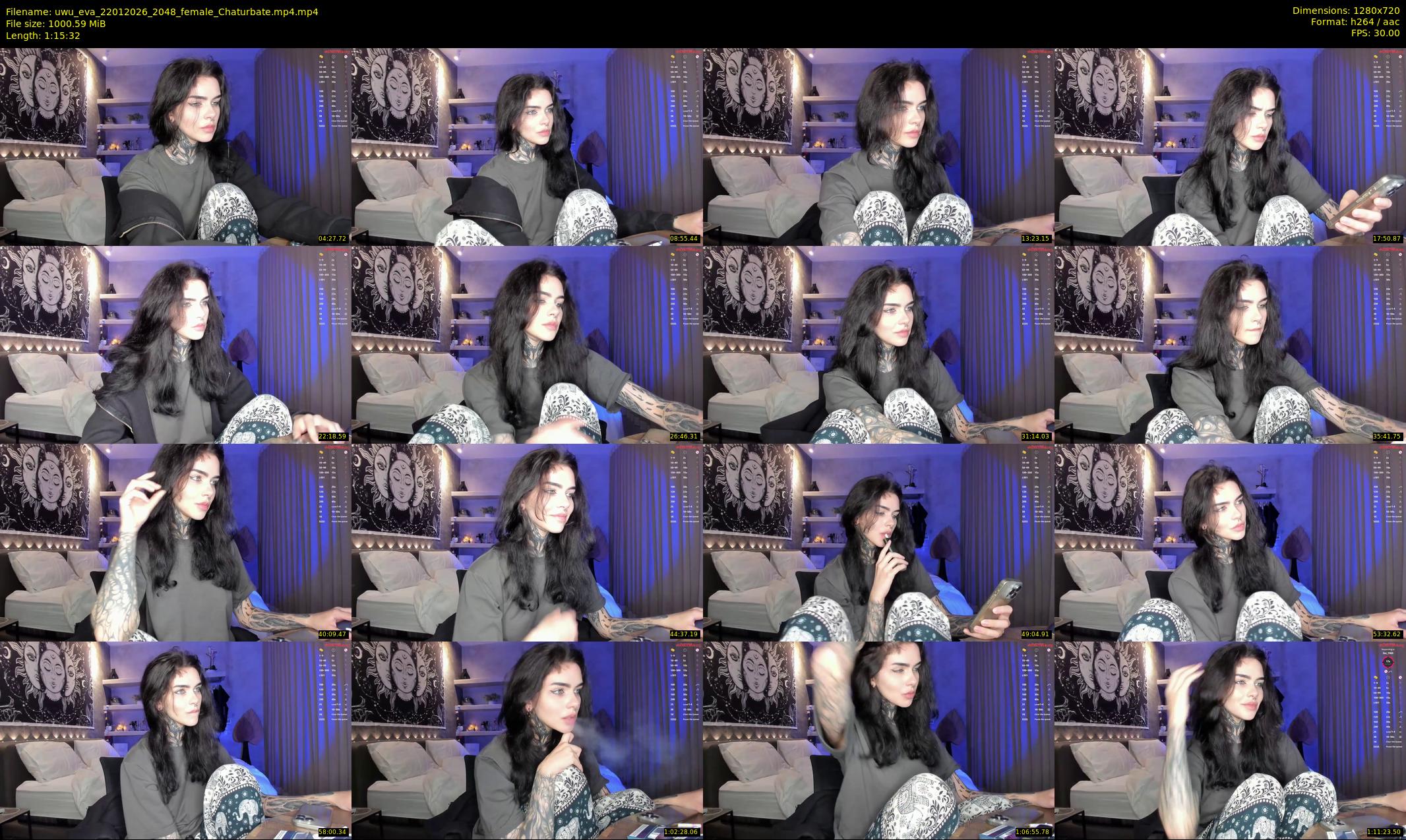 uwu_eva — 76 minute Chaturbate female cam show recording, 720p, Jan 22, 2026