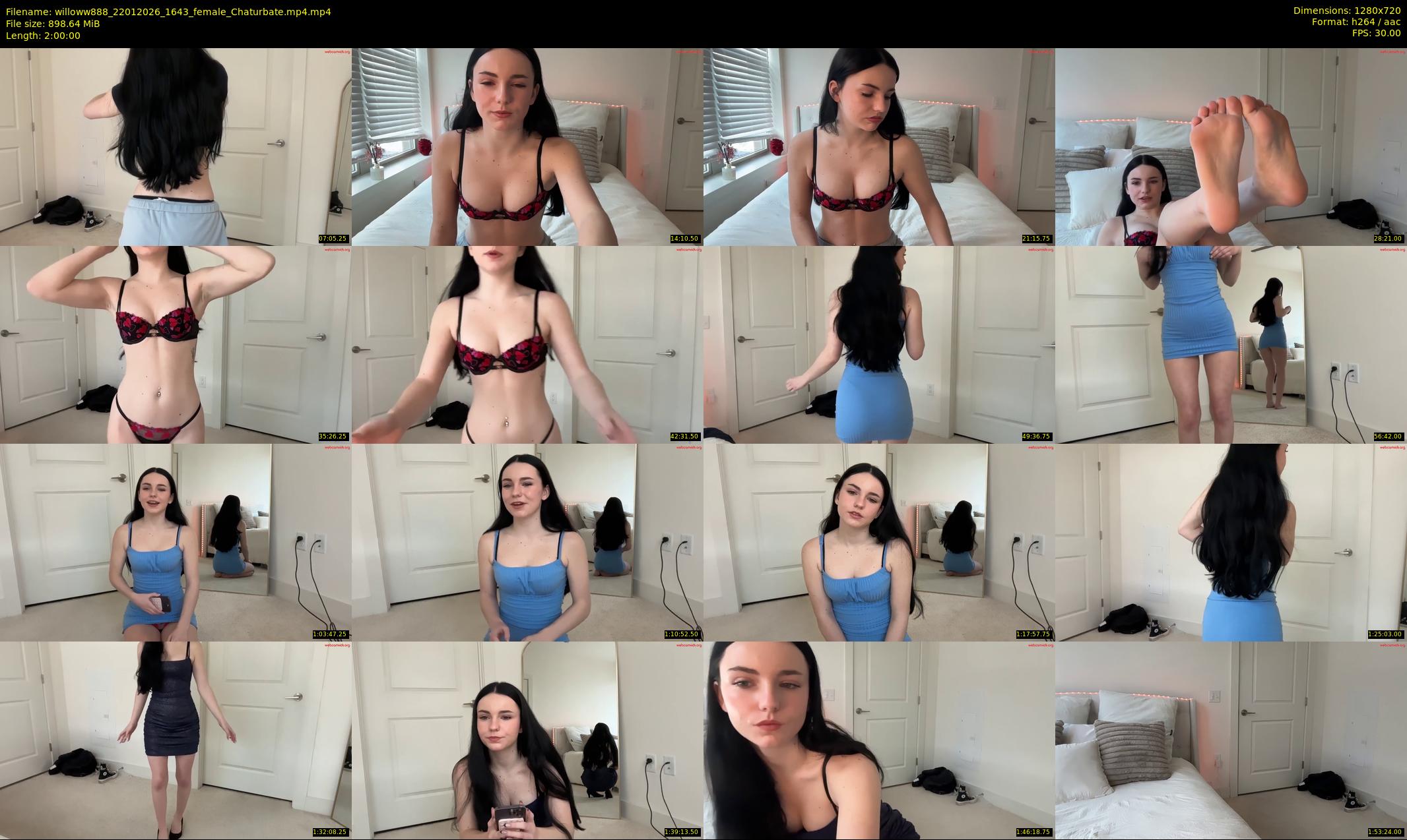 willoww888 — 120 minute Chaturbate female cam show recording, 720p, Jan 22, 2026