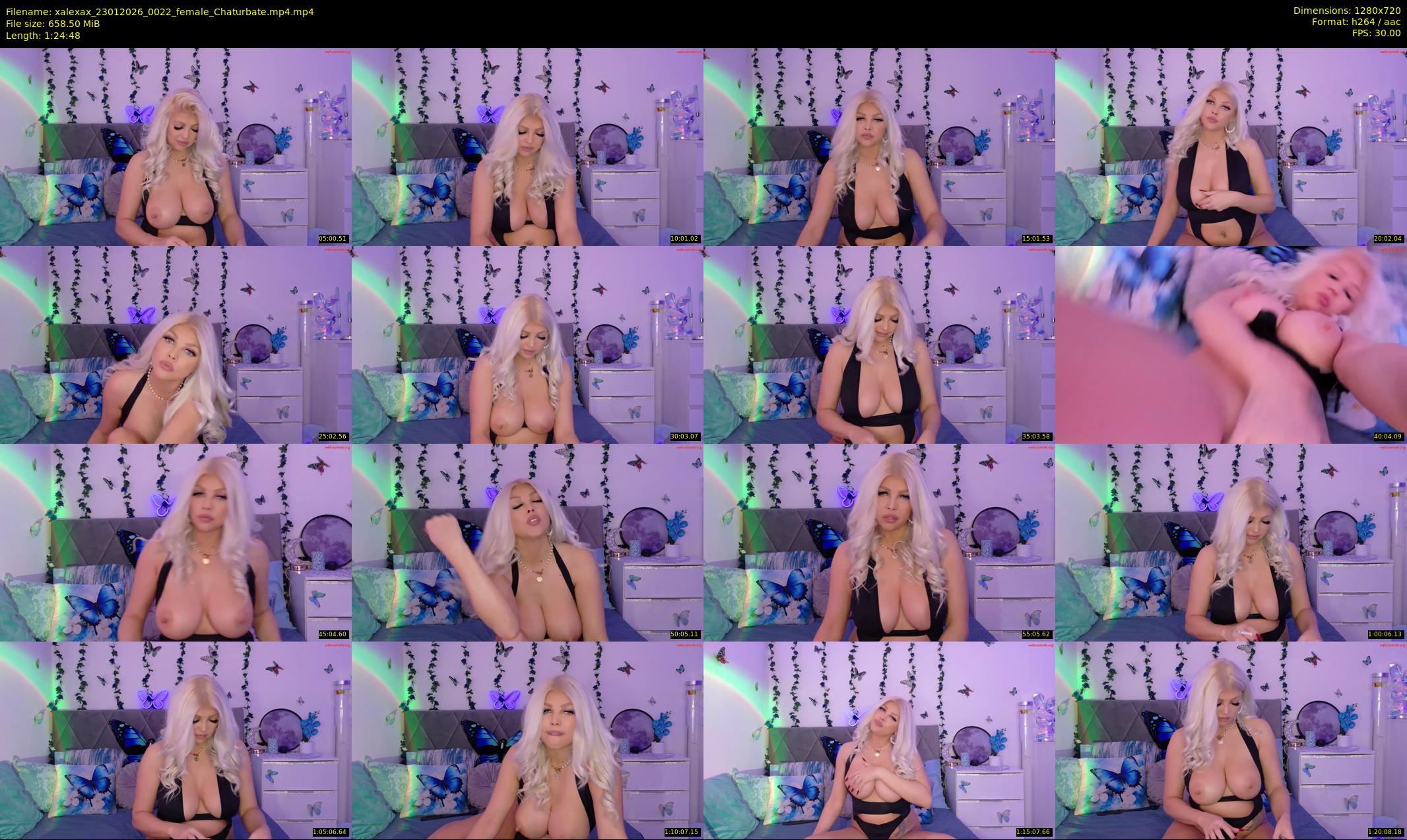 xalexax — 85 minute Chaturbate female cam show recording, 720p, Jan 23, 2026