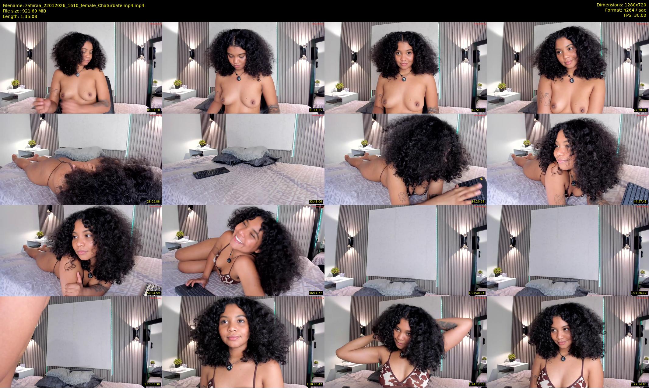 zafiiraa — 96 minute Chaturbate female cam show recording, 720p, Jan 22, 2026