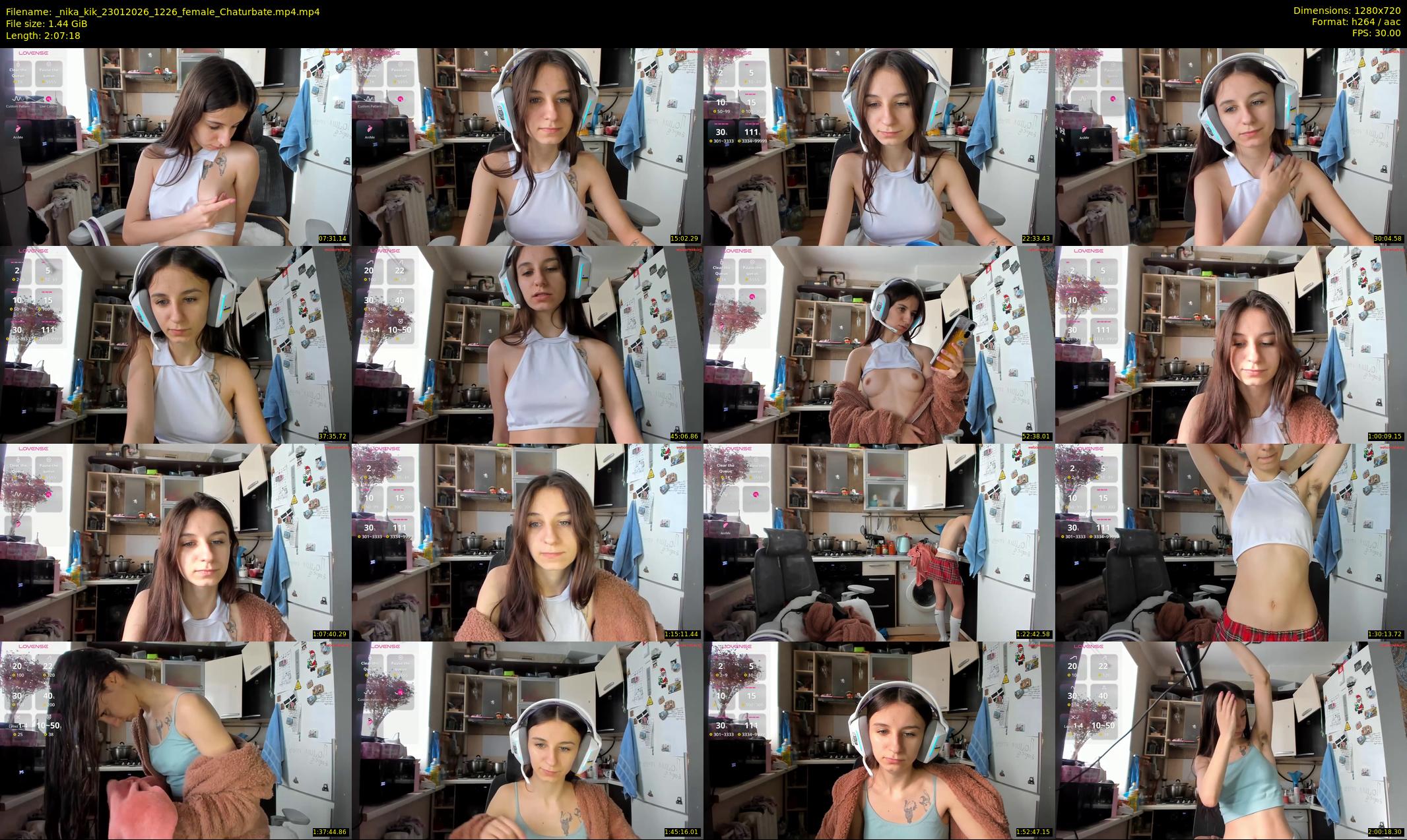 _nika_kik — 128 minute Chaturbate female cam show recording, 720p, Jan 23, 2026