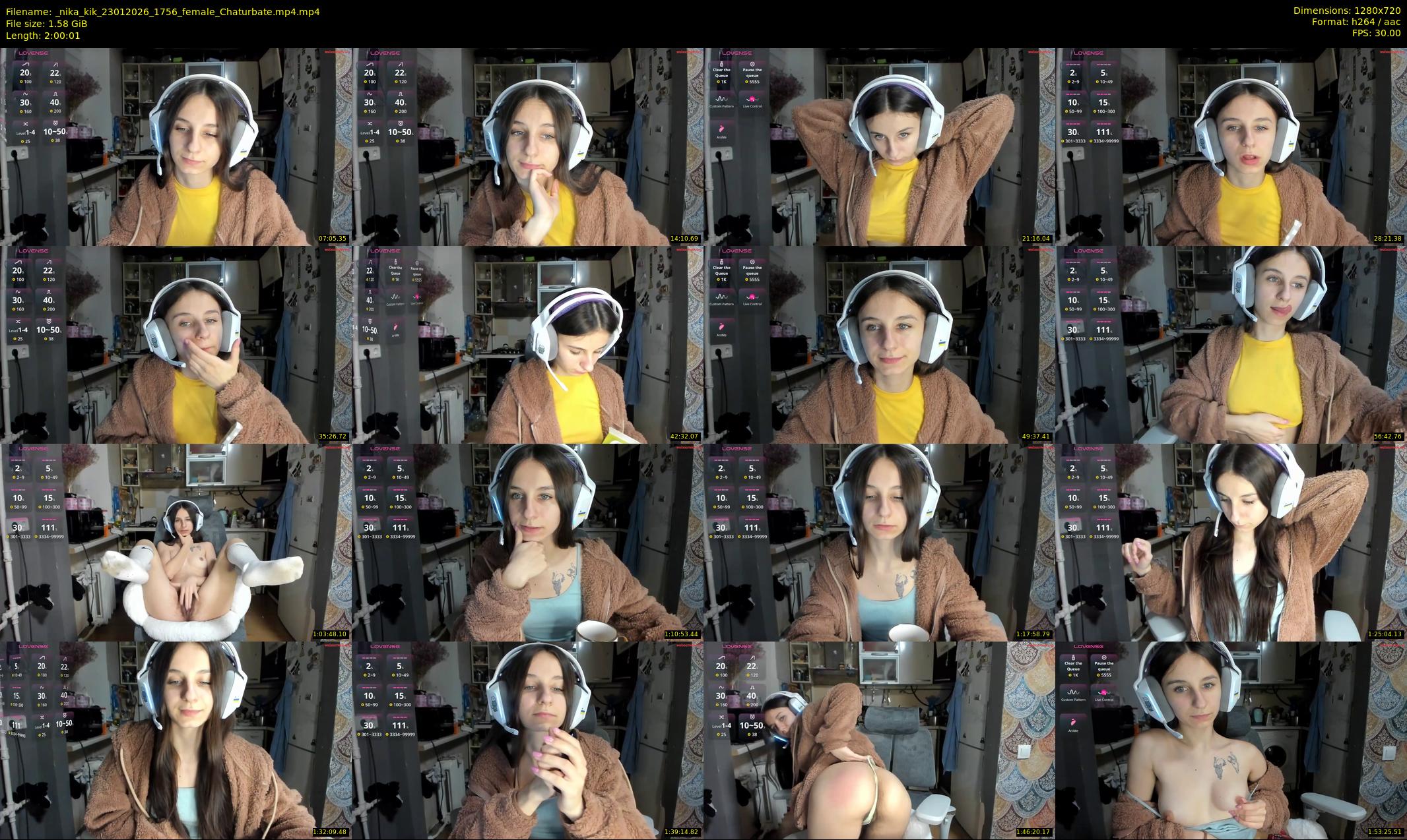_nika_kik — 121 minute Chaturbate female cam show recording, 720p, Jan 23, 2026