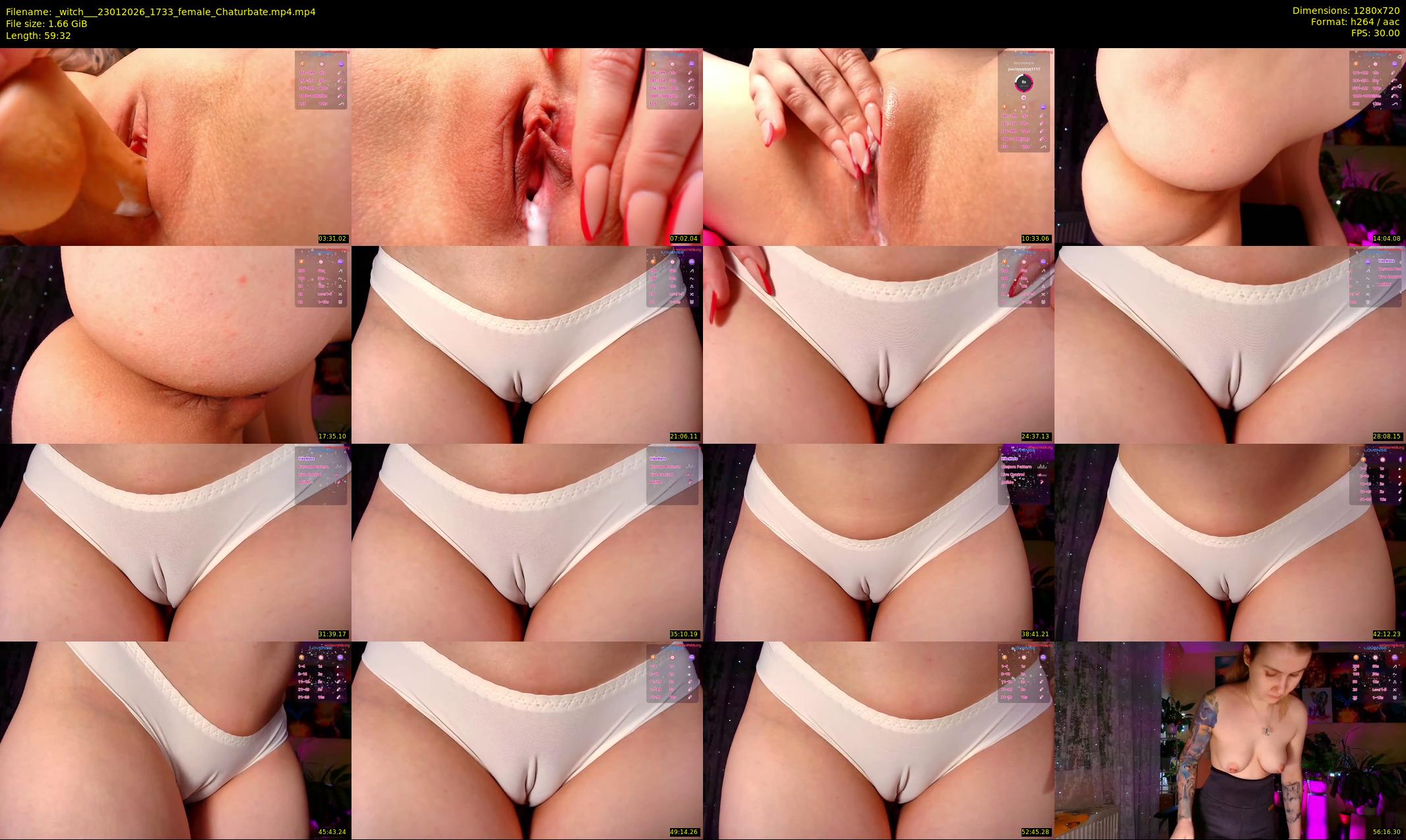 _witch__ — 60 minute Chaturbate female cam show recording, 720p, Jan 23, 2026