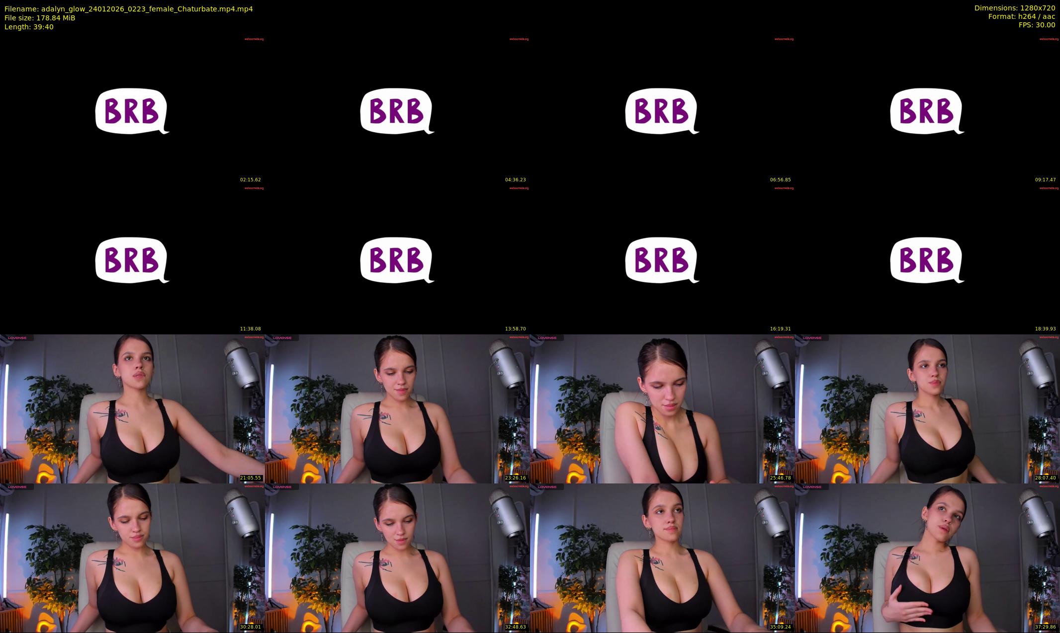 adalyn_glow — 40 minute Chaturbate female cam show recording, 720p, Jan 24, 2026