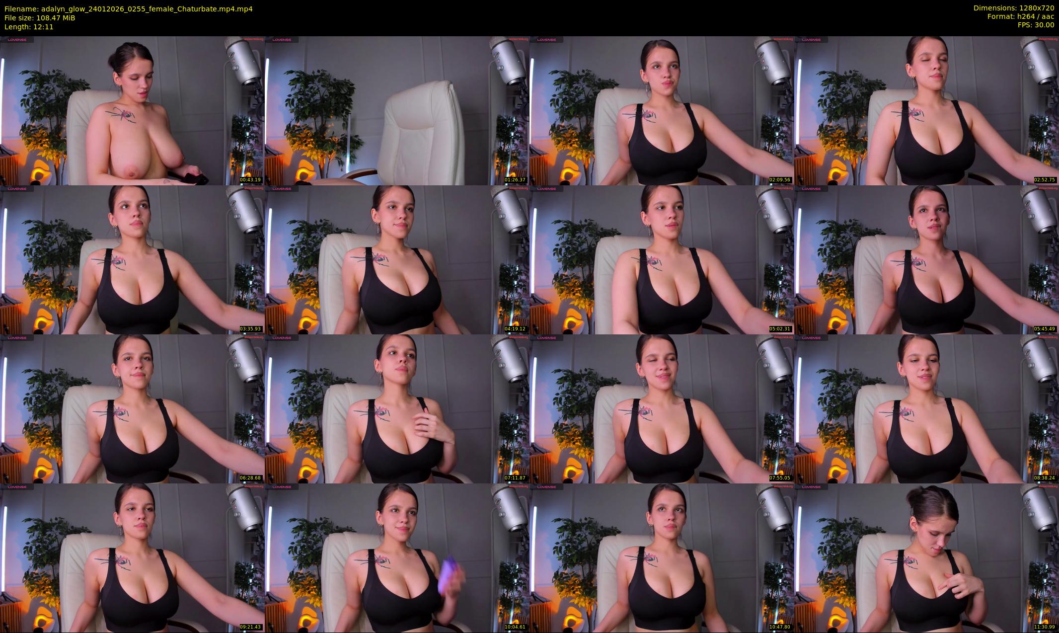 adalyn_glow — 13 minute Chaturbate female cam show recording, 720p, Jan 24, 2026
