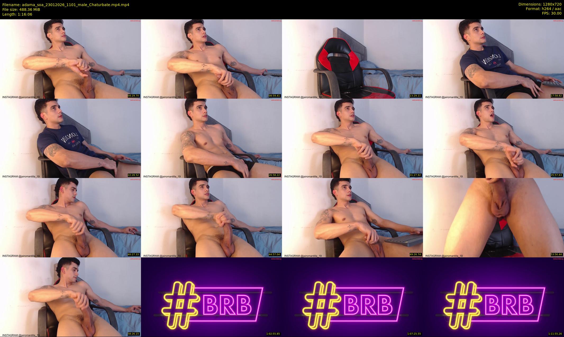 adama_soa — 77 minute Chaturbate male cam show recording, 720p, Jan 23, 2026