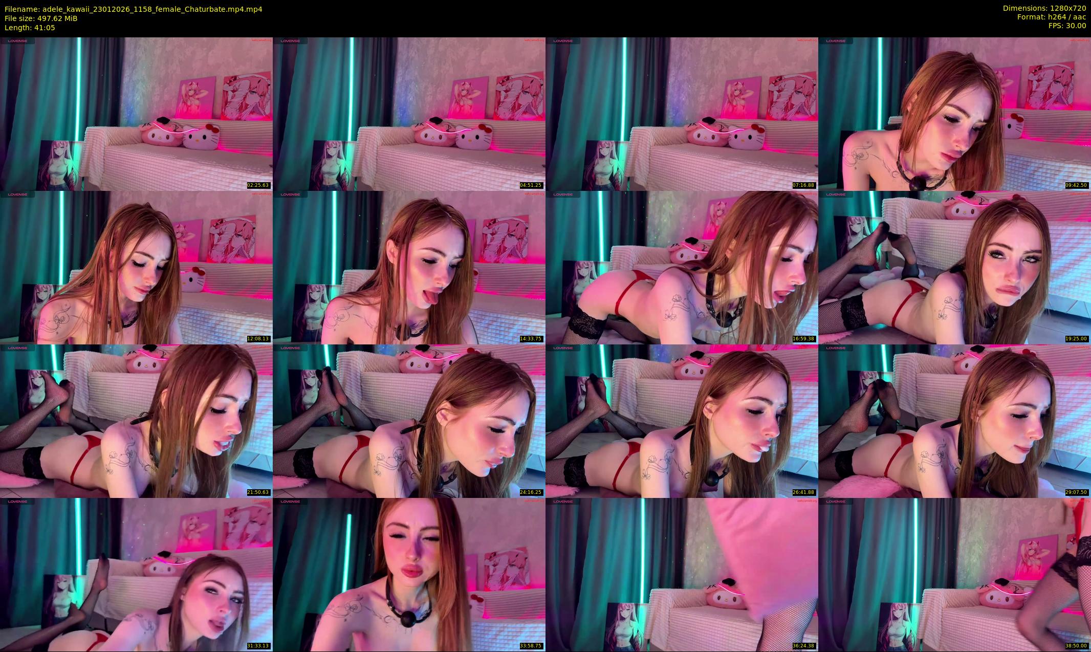 adele_kawaii — 42 minute Chaturbate female cam show recording, 720p, Jan 23, 2026