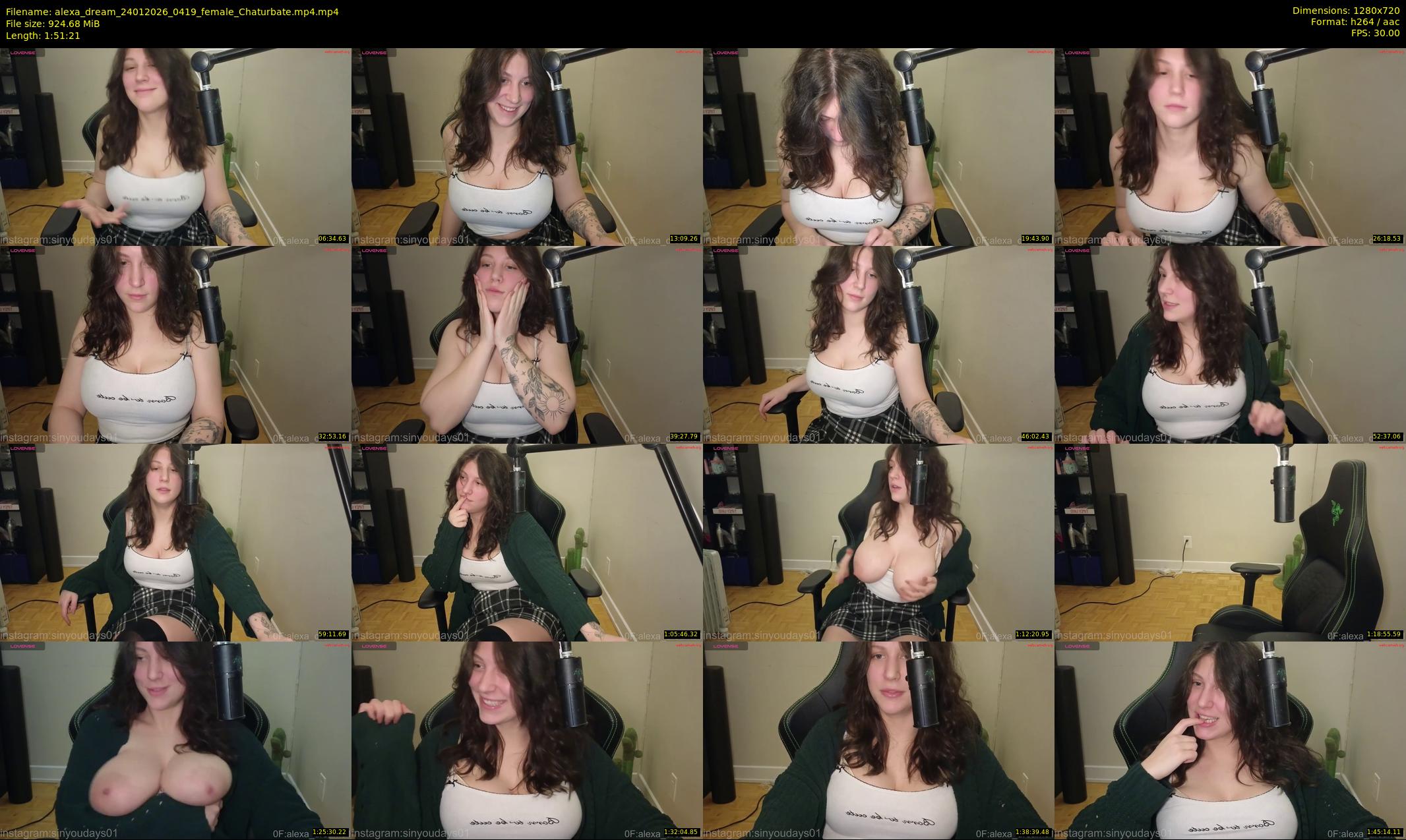 alexa_dream — 112 minute Chaturbate female cam show recording, 720p, Jan 24, 2026