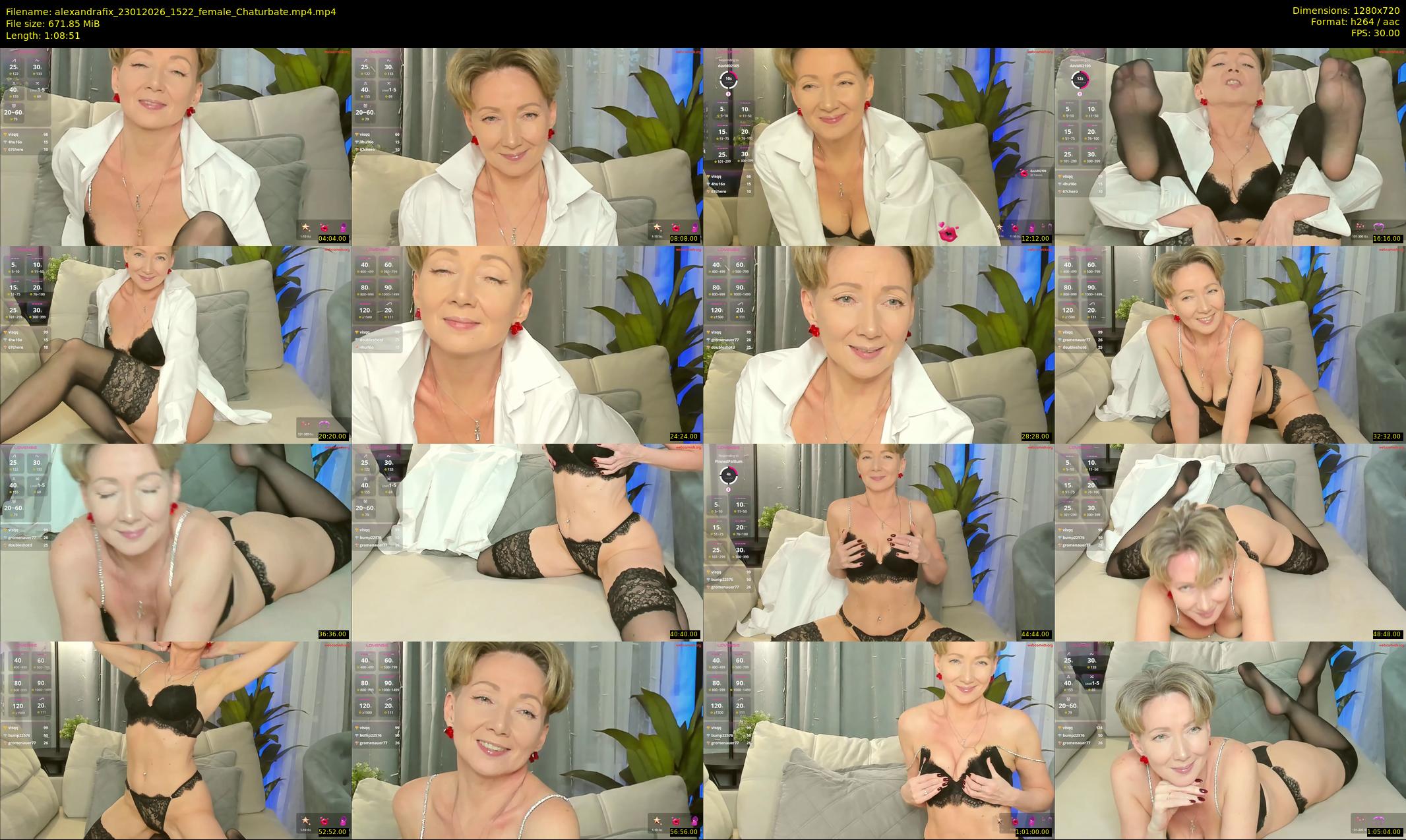 alexandrafix — 69 minute Chaturbate female cam show recording, 720p, Jan 23, 2026