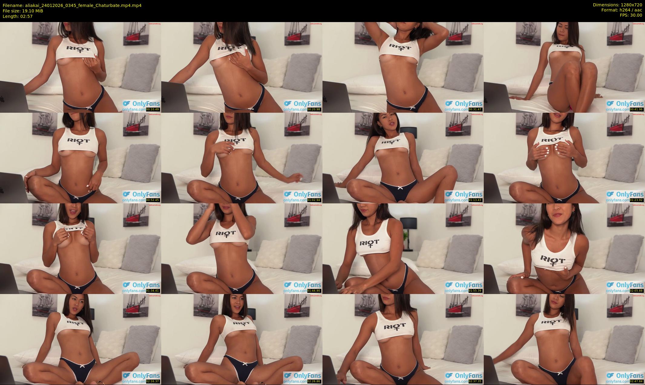 aliakai — 3 minute Chaturbate female cam show recording, 720p, Jan 24, 2026