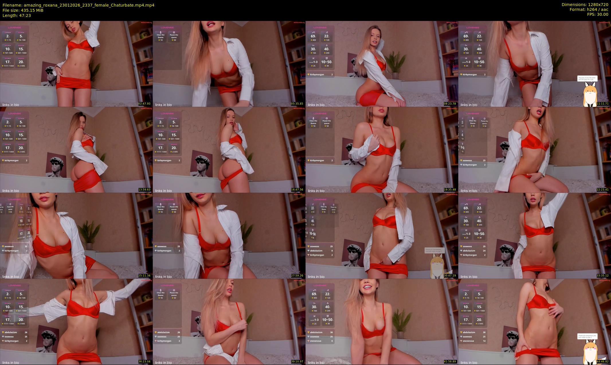 amazing_roxana — 48 minute Chaturbate female cam show recording, 720p, Jan 23, 2026