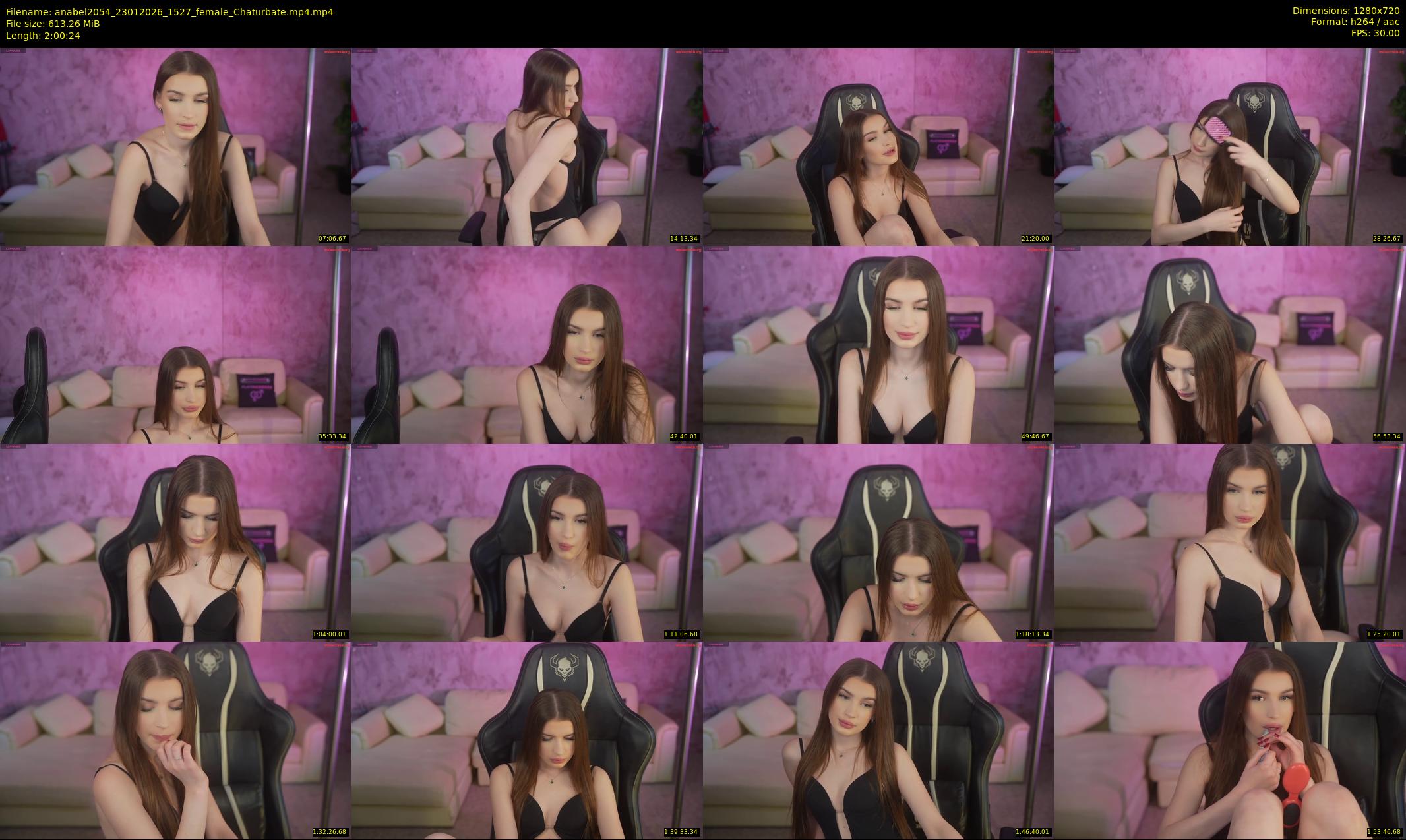 anabel2054 — 121 minute Chaturbate female cam show recording, 720p, Jan 23, 2026