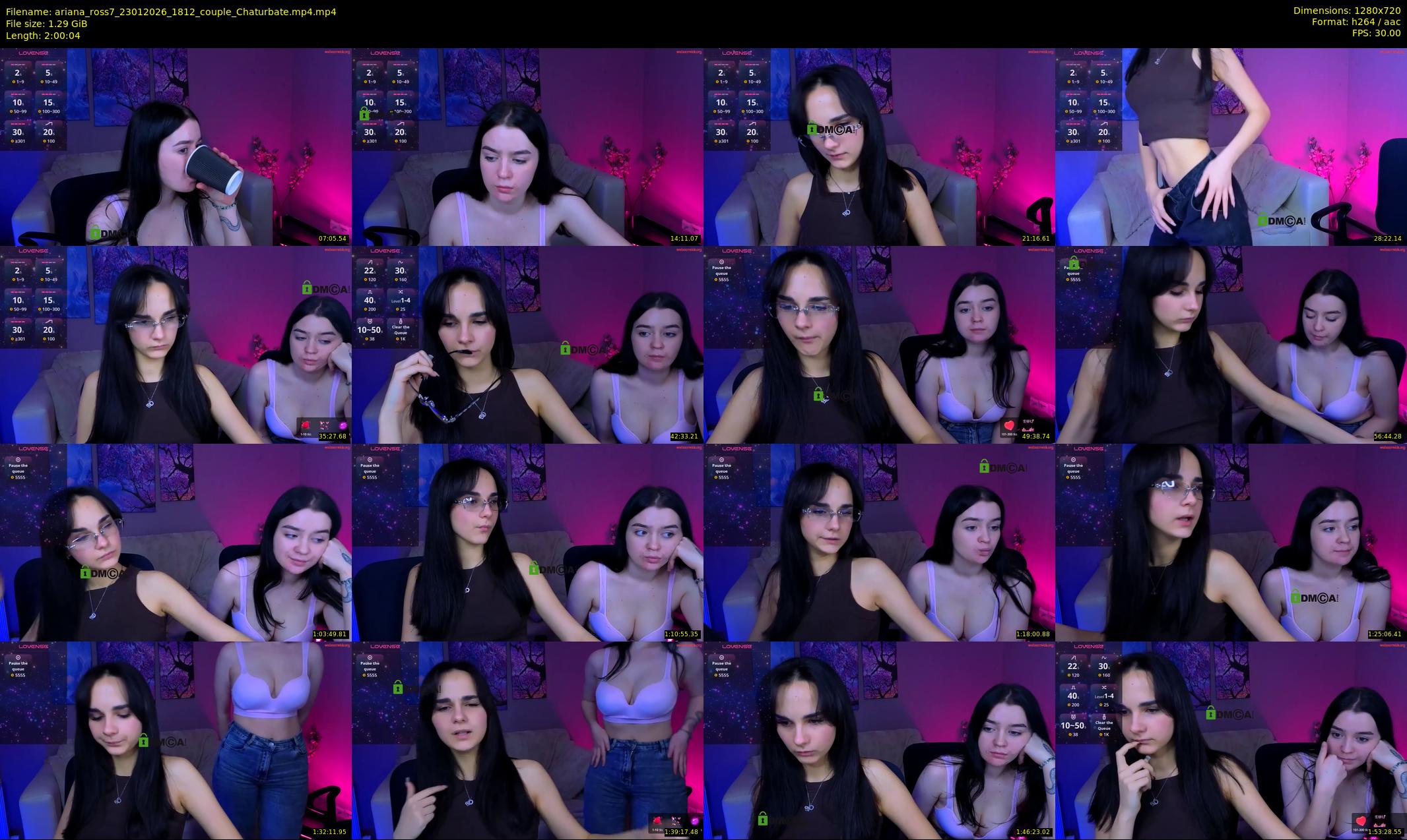 ariana_ross7 — 121 minute Chaturbate couple cam show recording, 720p, Jan 23, 2026