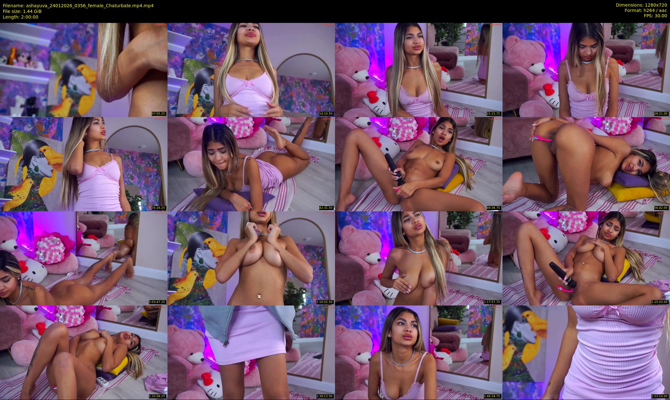 ashayuva — 120 minute Chaturbate female cam show recording, 720p, Jan 24, 2026